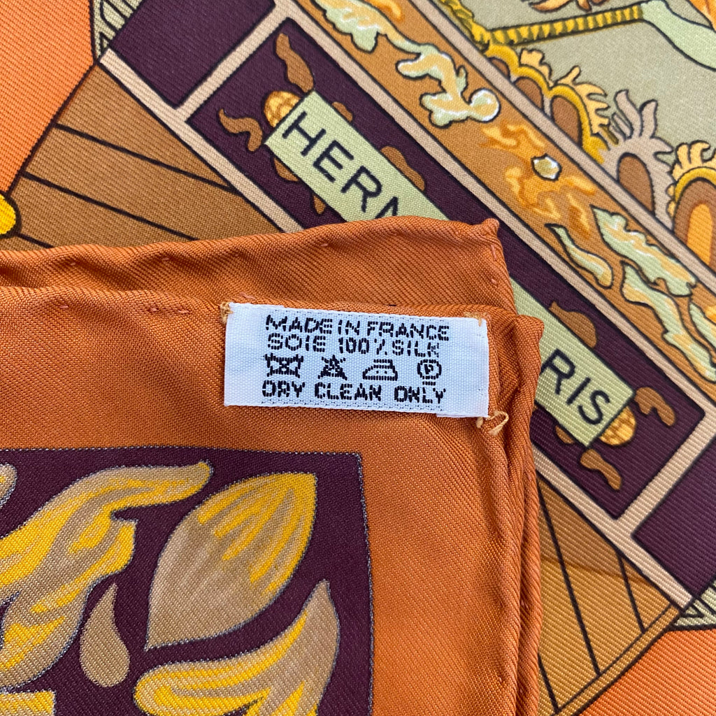 Hermès Jonques Et Sampans Silk Scarf