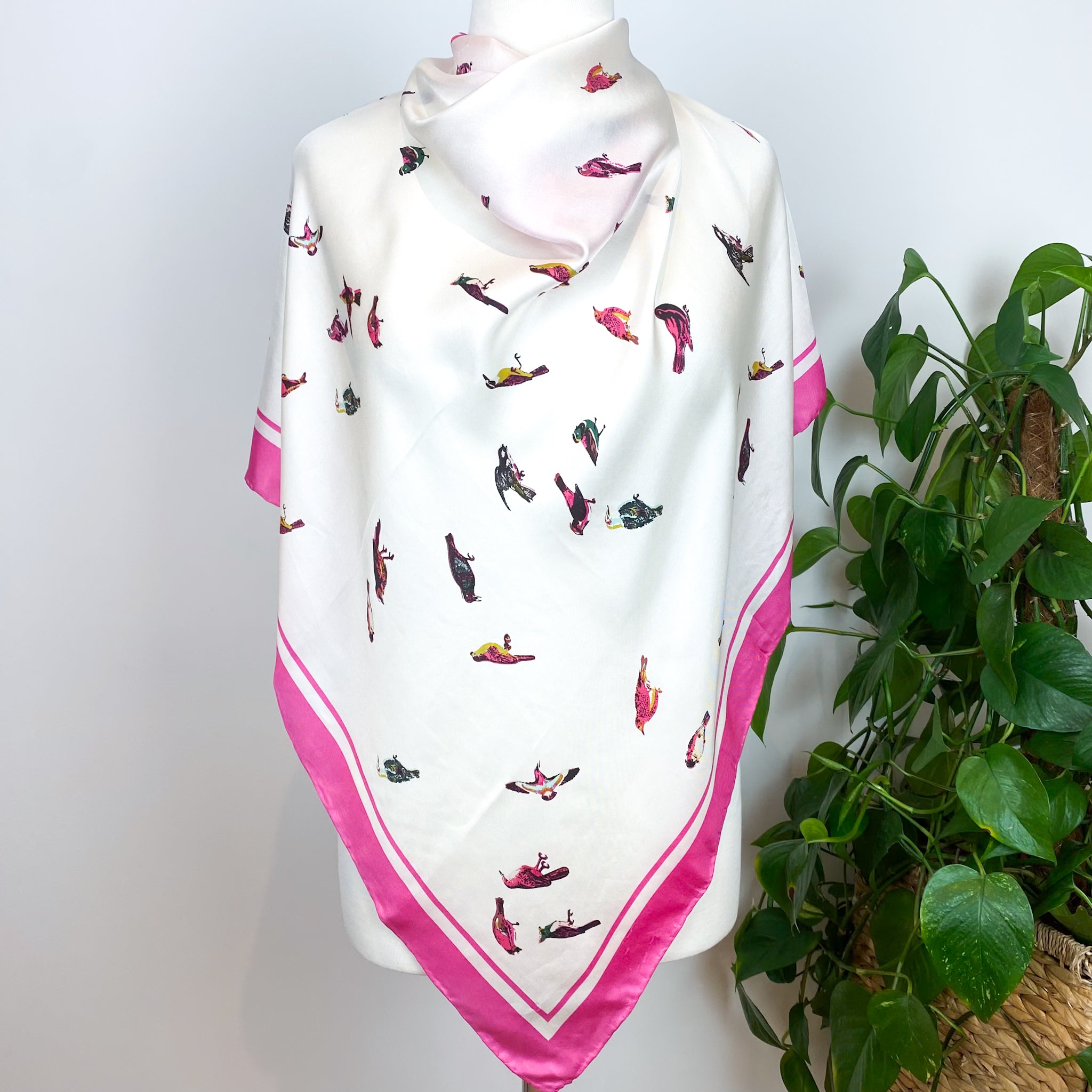 Immaculate Joules Bird Design Silk Scarf
