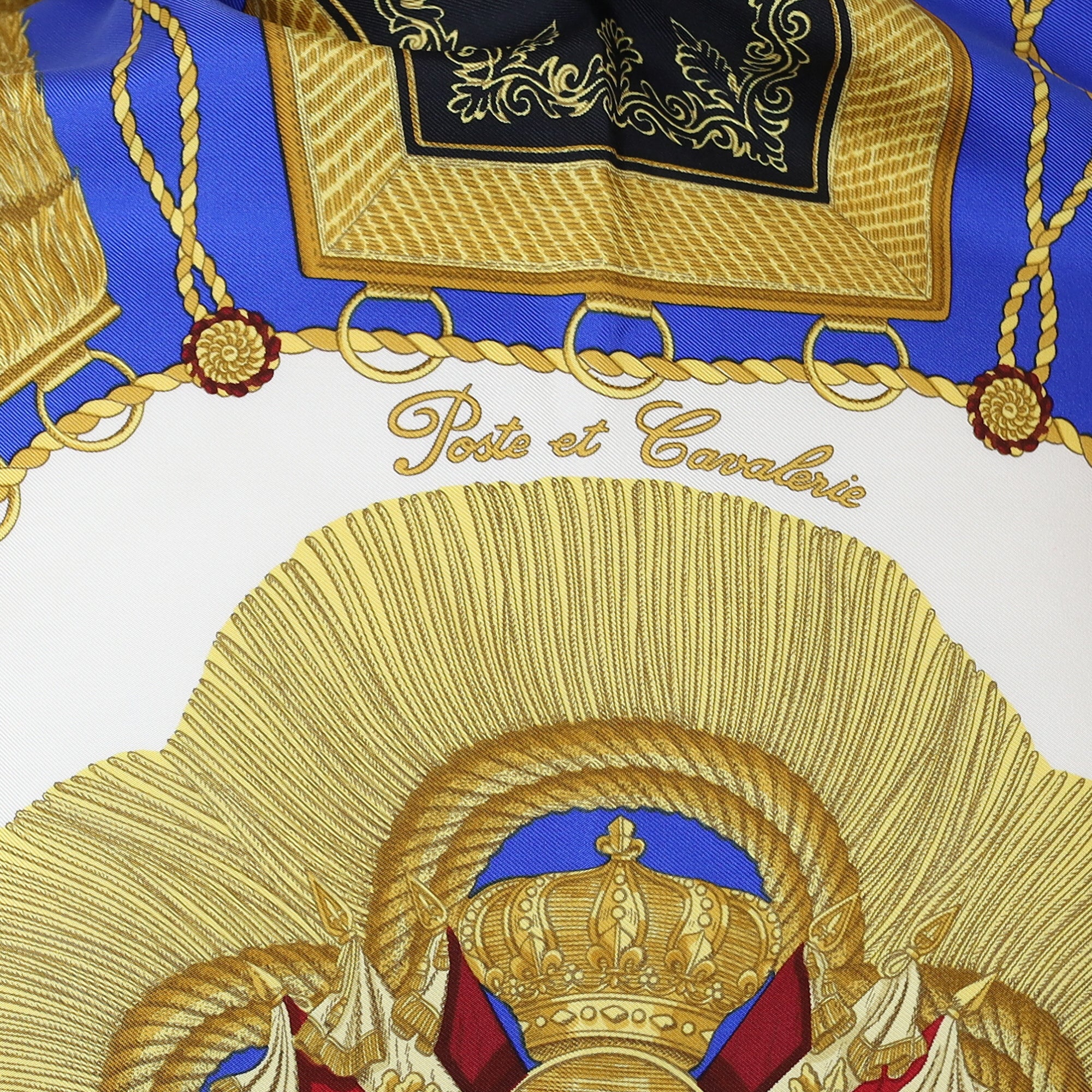 Hermès Poste et Cavalerie Silk Scarf