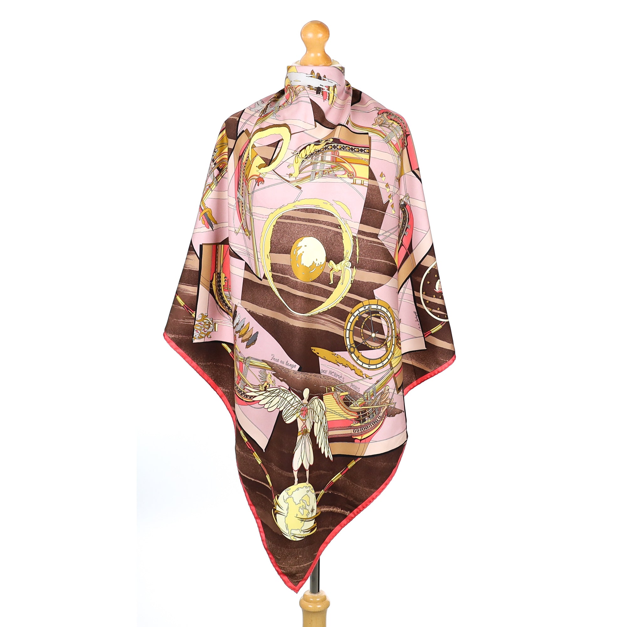 Hermès Face au Large Silk Scarf
