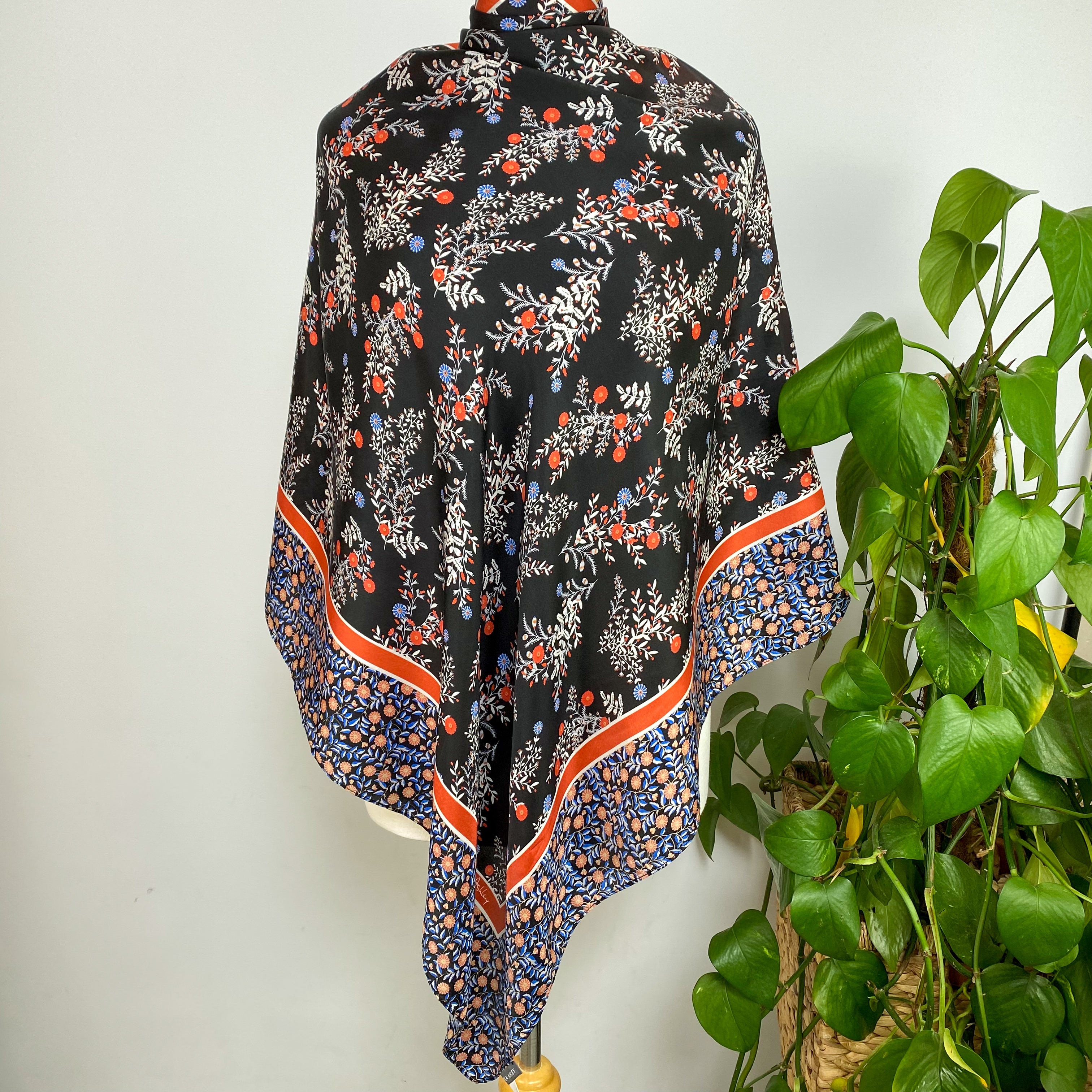 Laura Ashley Ditsy Floral Silk Scarf