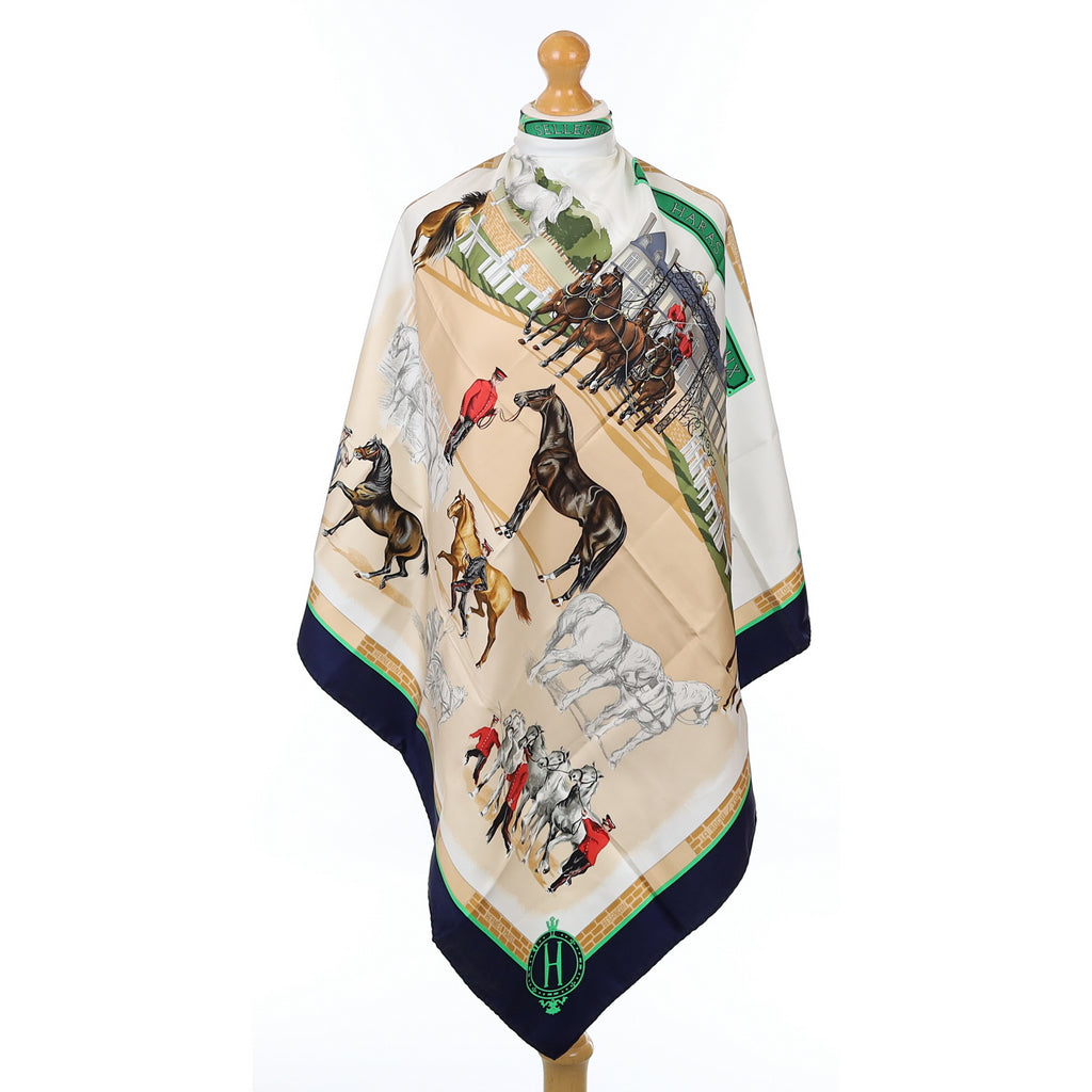 Pristine Hermès Les Haras Nationaux Silk Scarf Rare