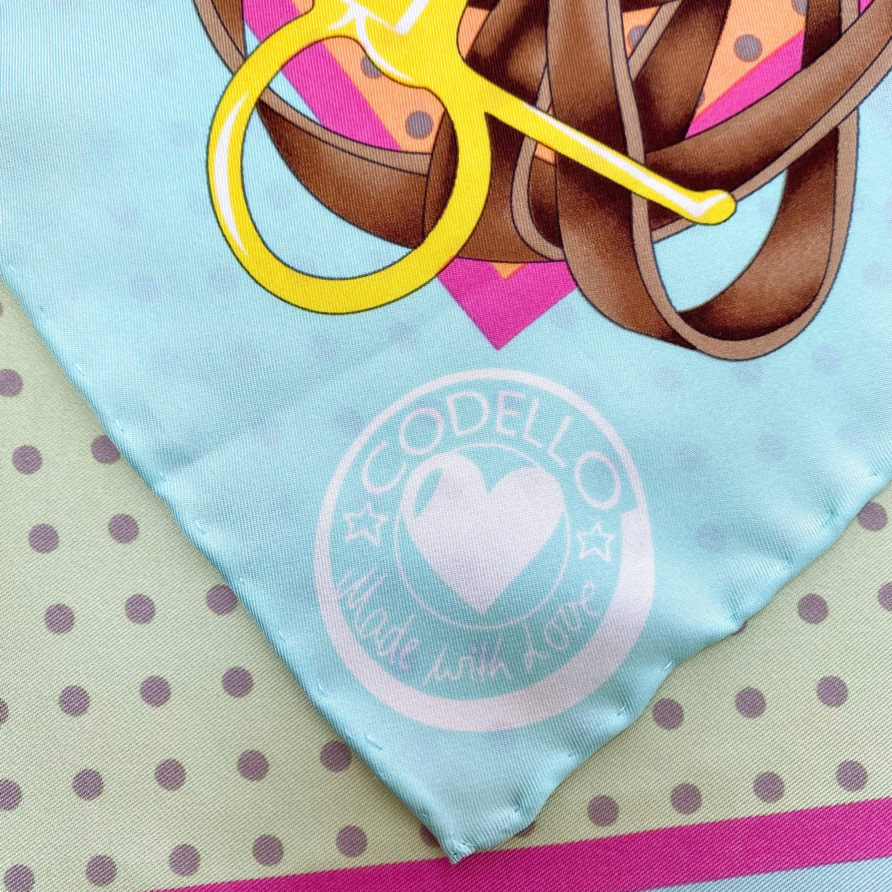 Codello Colourful Equestrian Silk Scarf