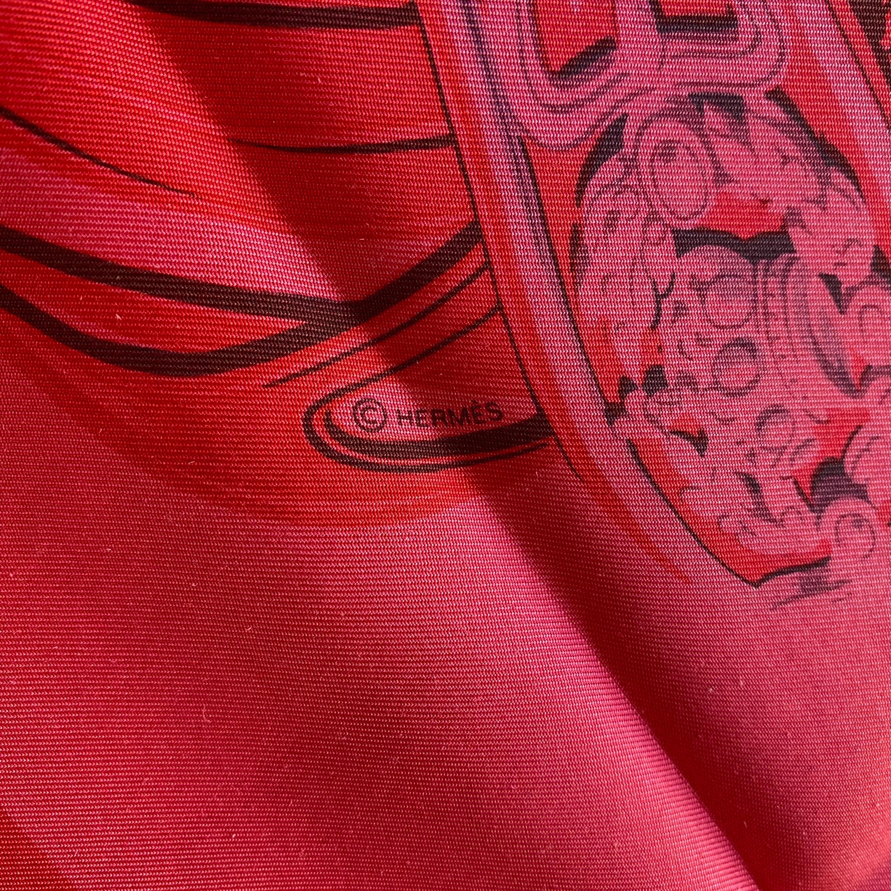 Immaculate Hermès Brides De Gala Silk Scarf Surteint
