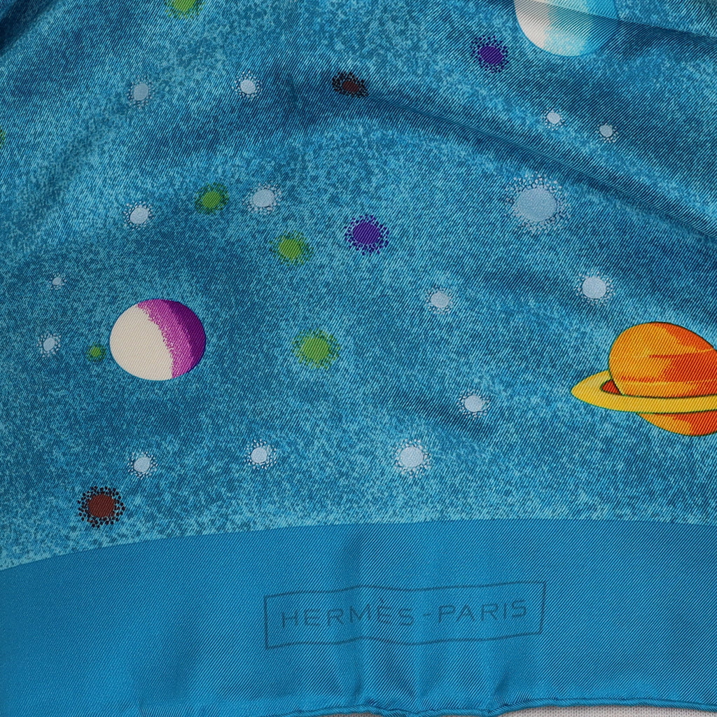 Brand New Boxed Hermès La Voie Lactée Silk Scarf