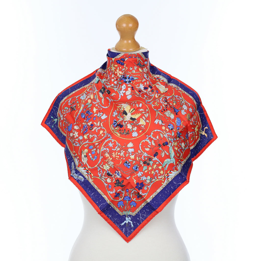 Brand New Boxed Hermès Pierres D’orient et D’Occident Nano Silk Scarf