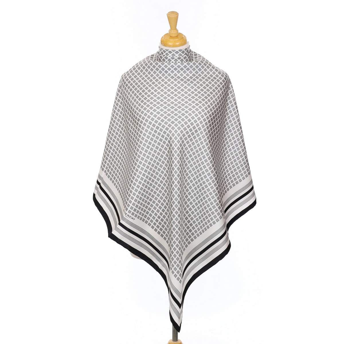 Brand New Givenchy Monochrome Silk Scarf