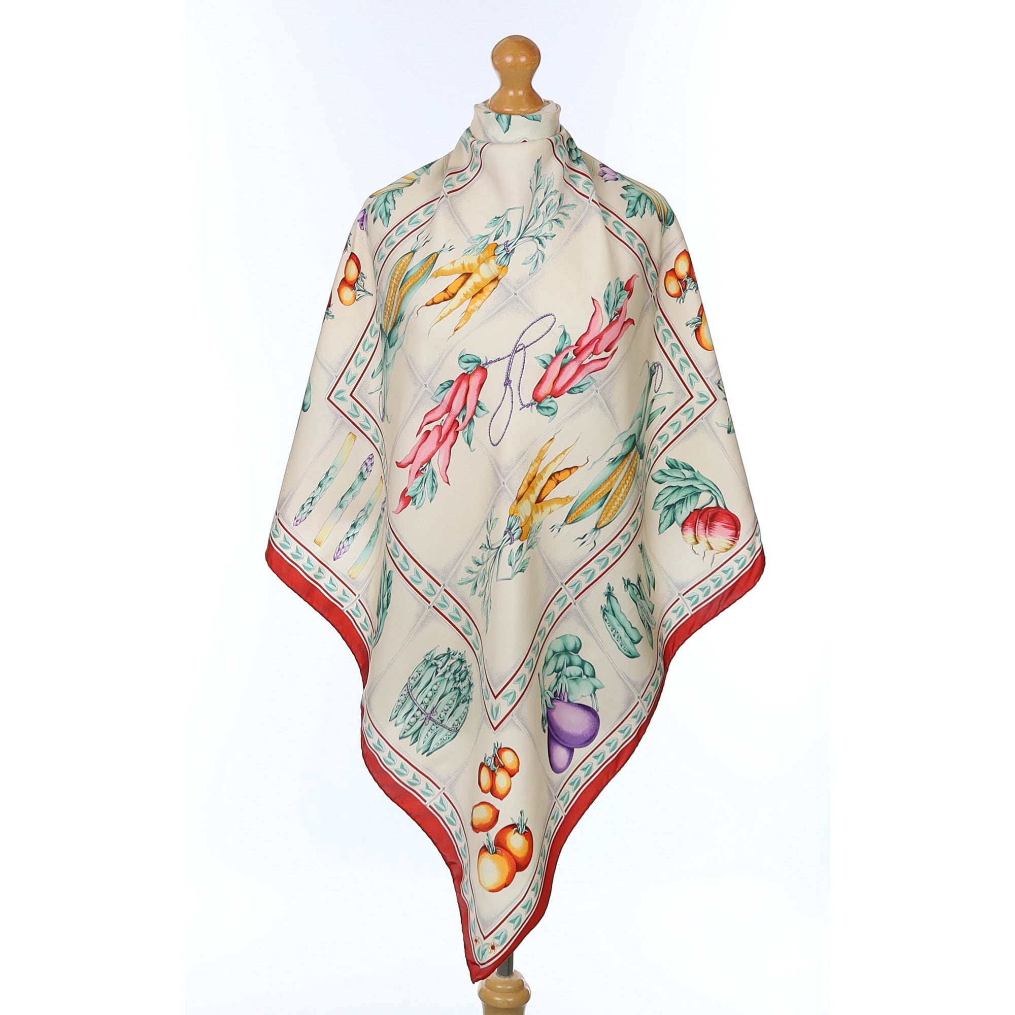 Dolce & Gabbana Vegetable Design Silk Scarf