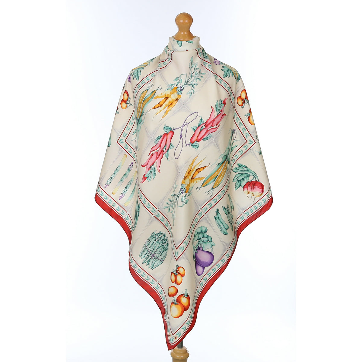 Dolce & Gabbana Vegetable Design Silk Scarf