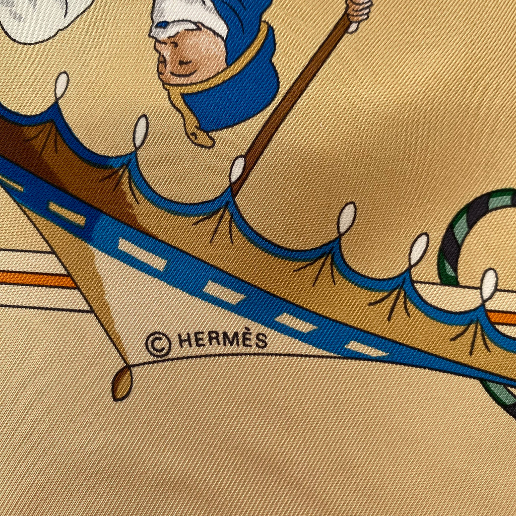 Boxed Hermès Ombrelles et Parapluies Silk Scarf Rare