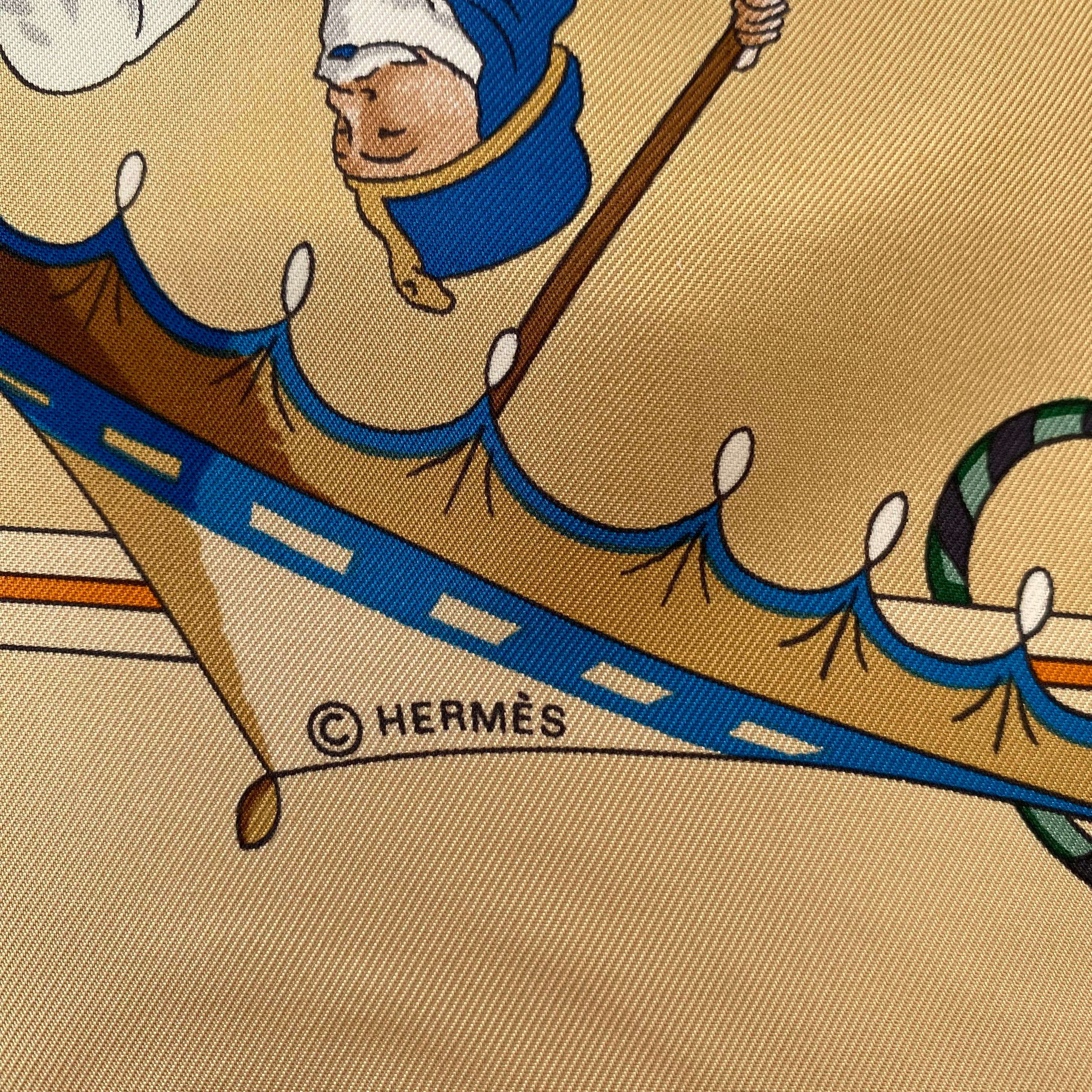 Boxed Hermès Ombrelles et Parapluies Silk Scarf Rare