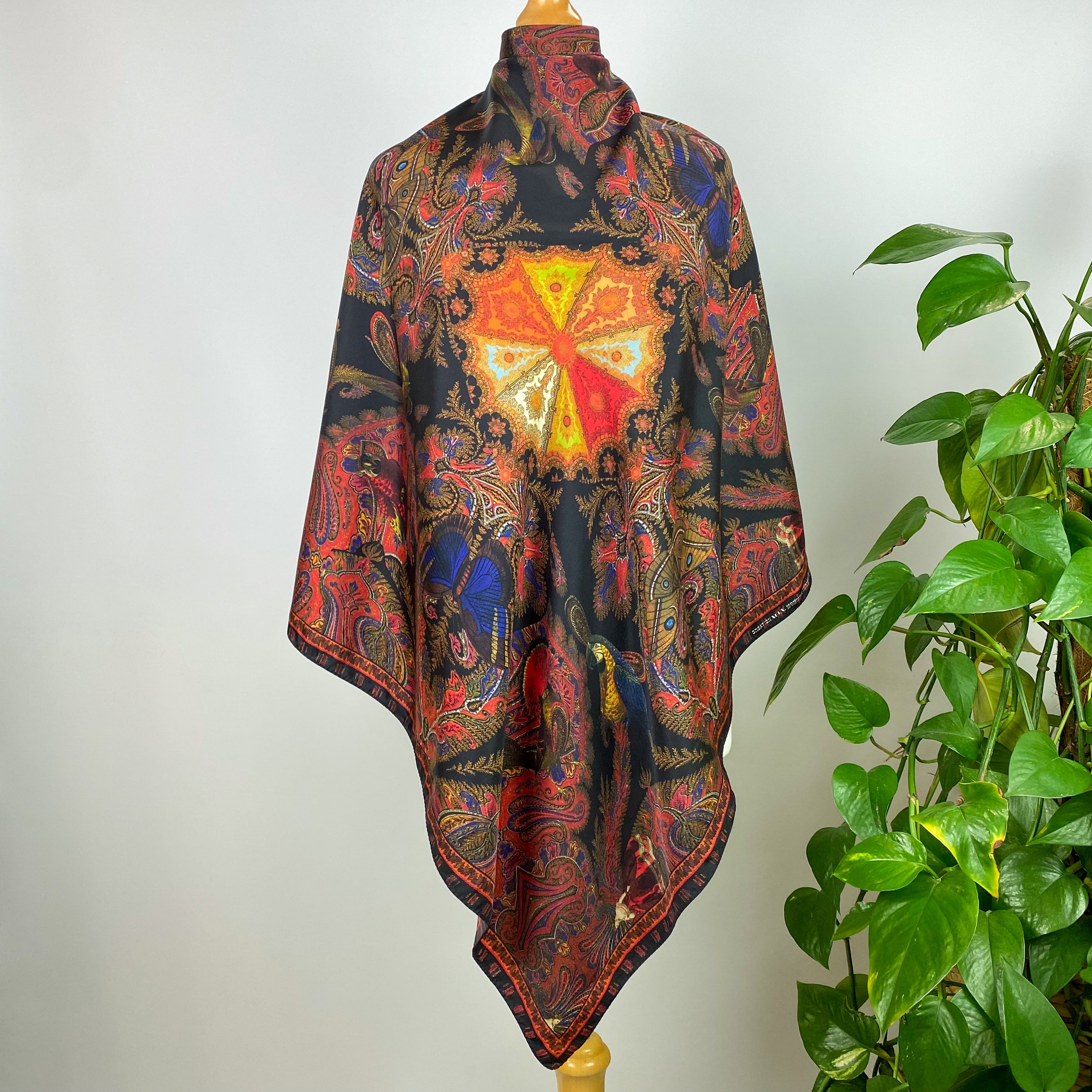 Christian Lacroix Paisley Designer Silk Scarf