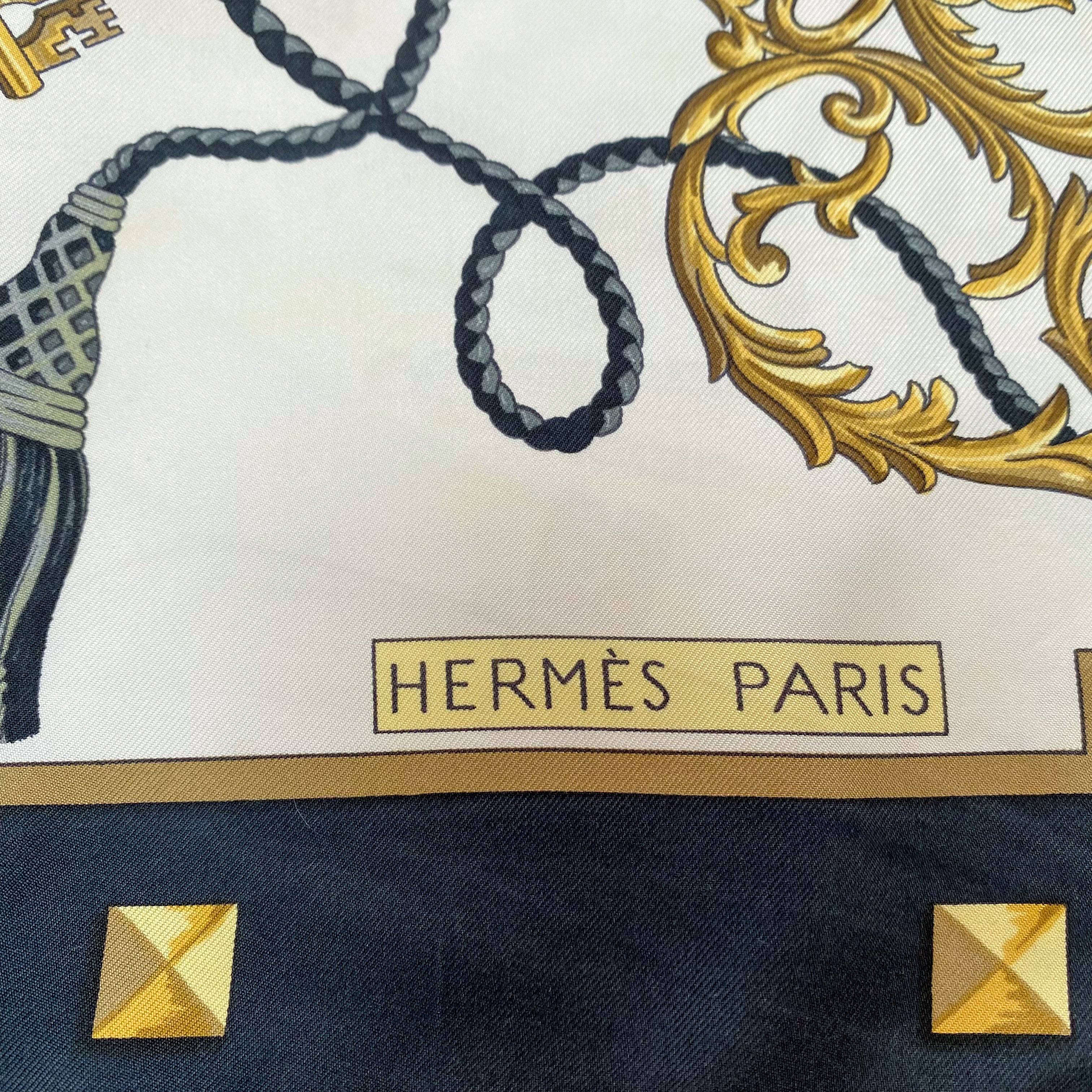 Hermès Les Clefs Silk Scarf