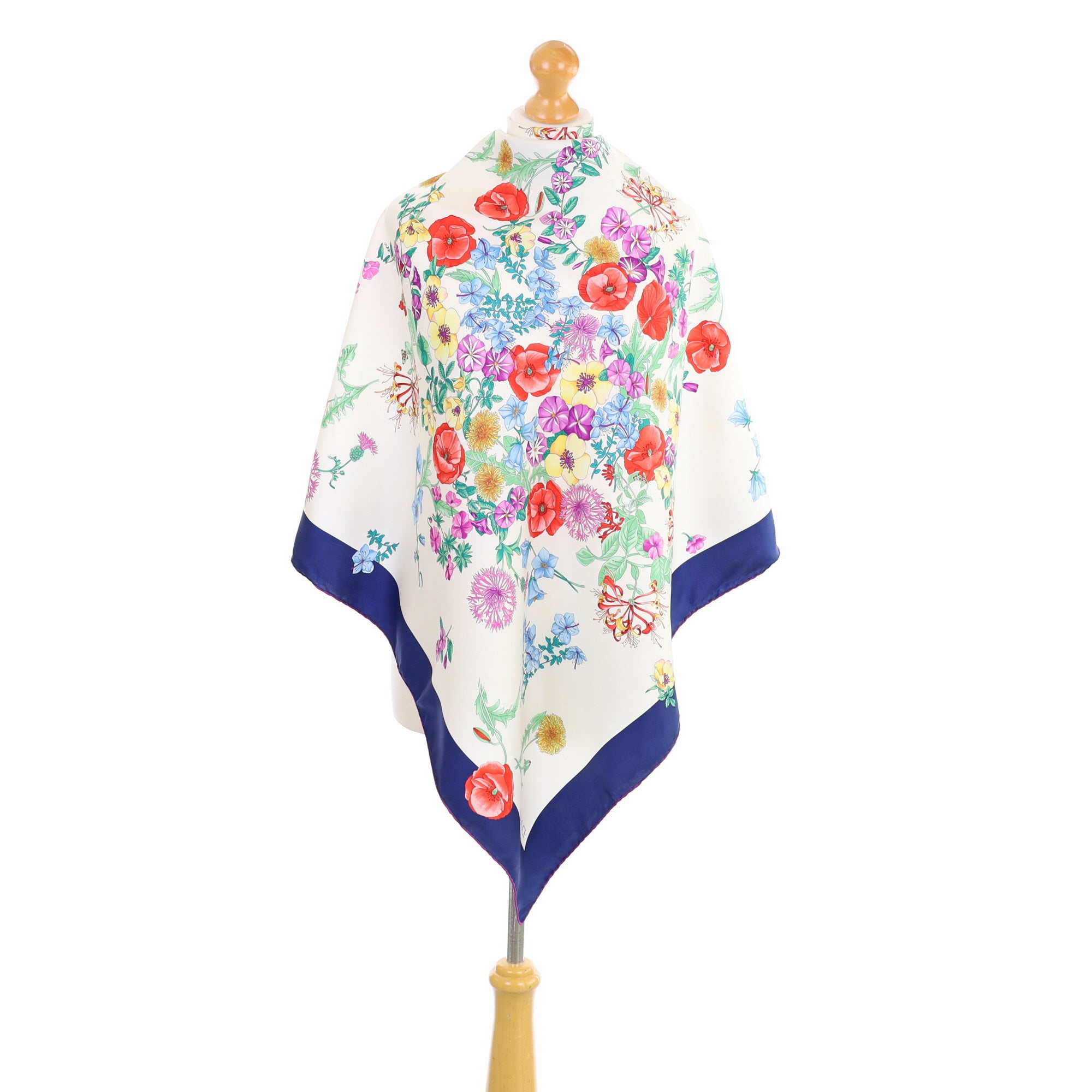 Gucci Floral Vintage Silk Scarf