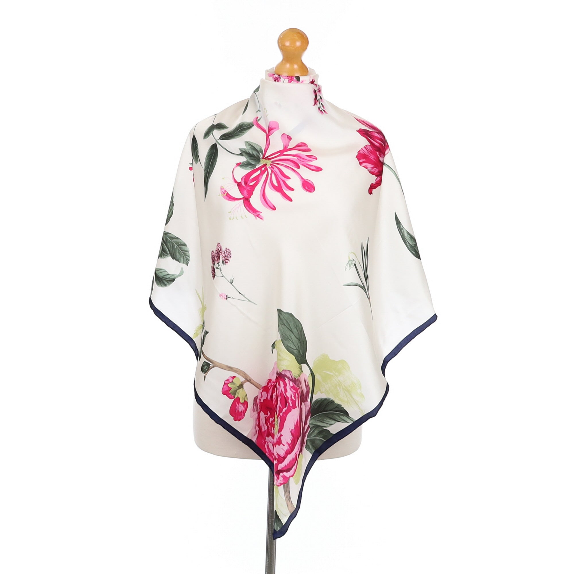 Joules Floral Silk Scarf