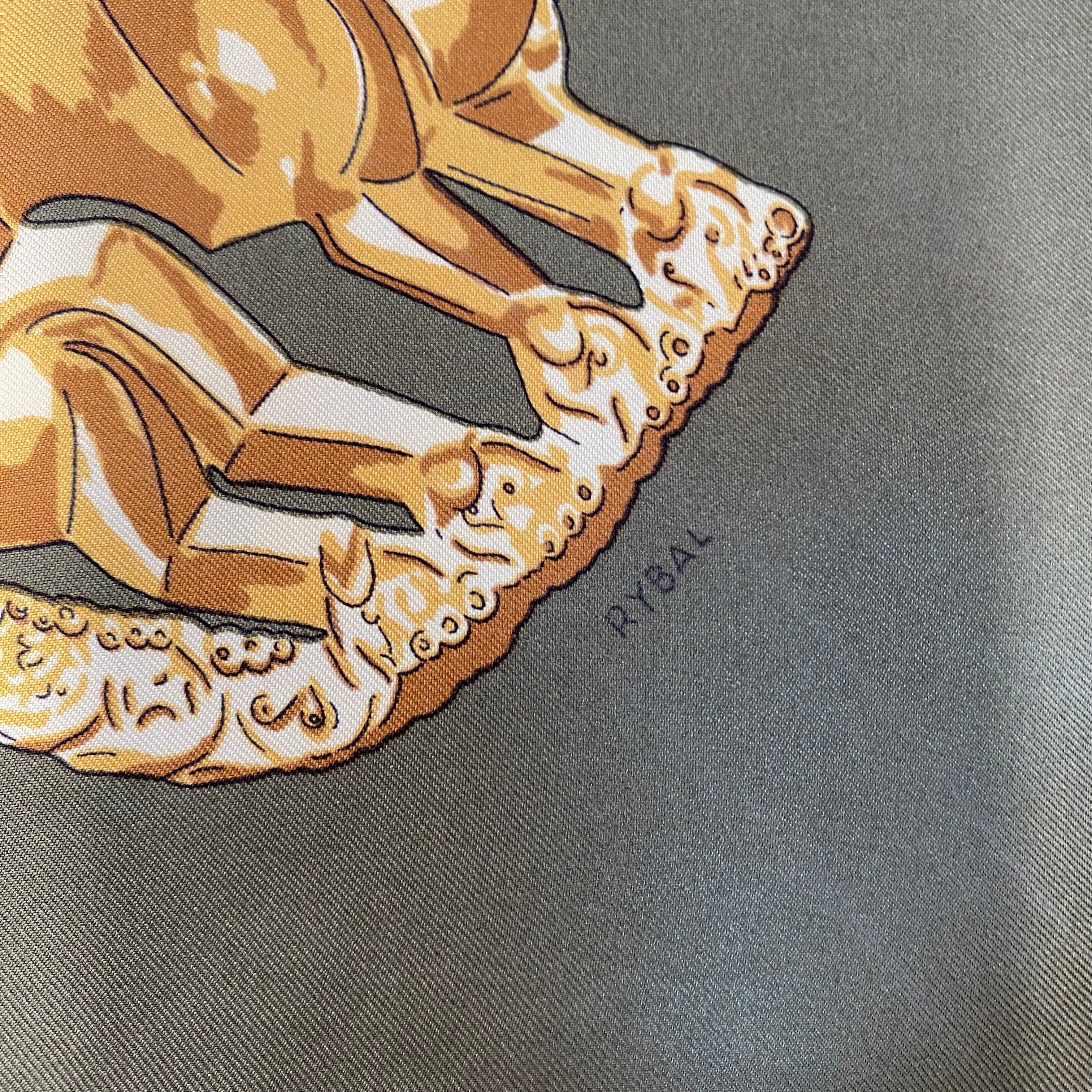 Hermès Les Cavaliers D’or Silk Scarf