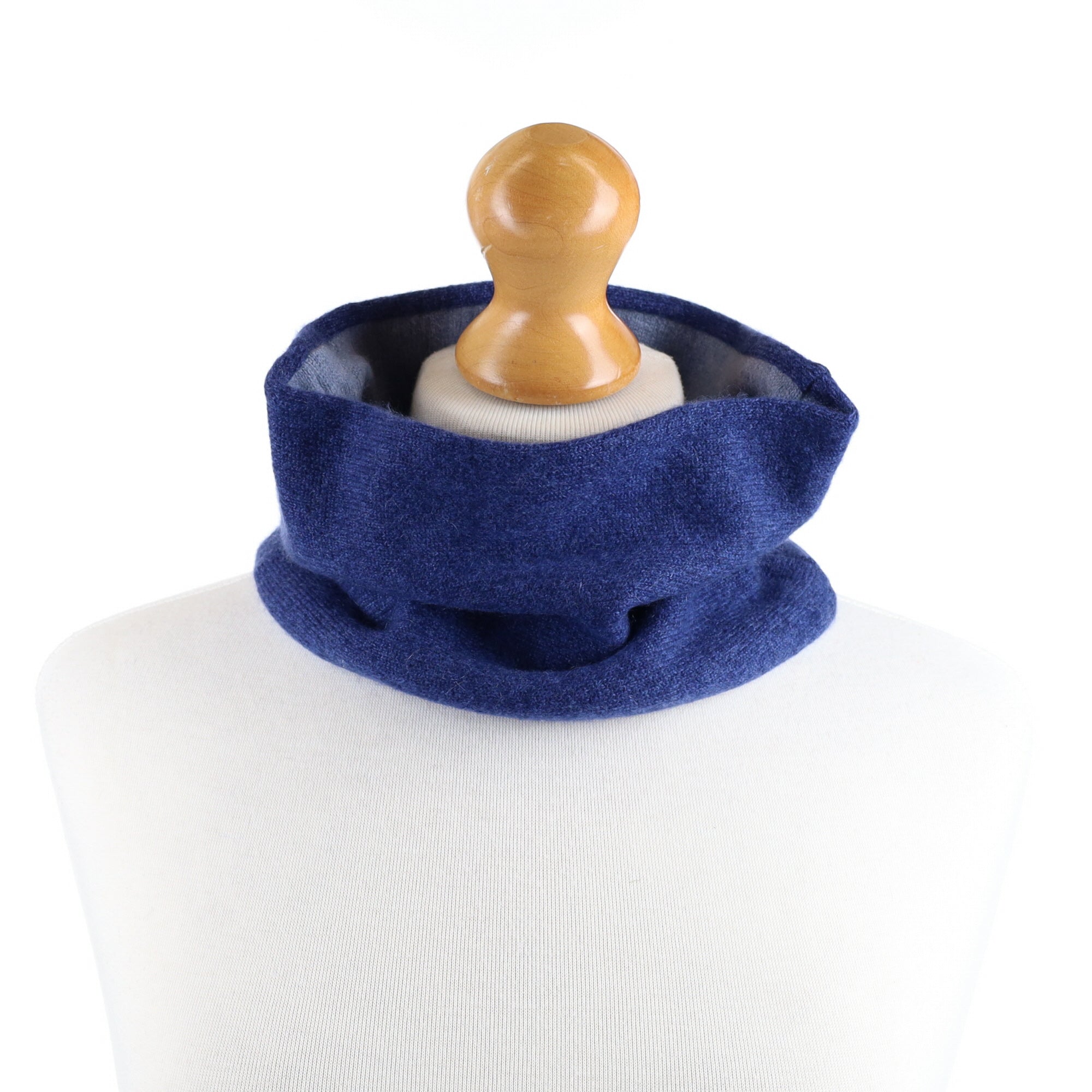 Denim and Sky Blue Neck Warmer