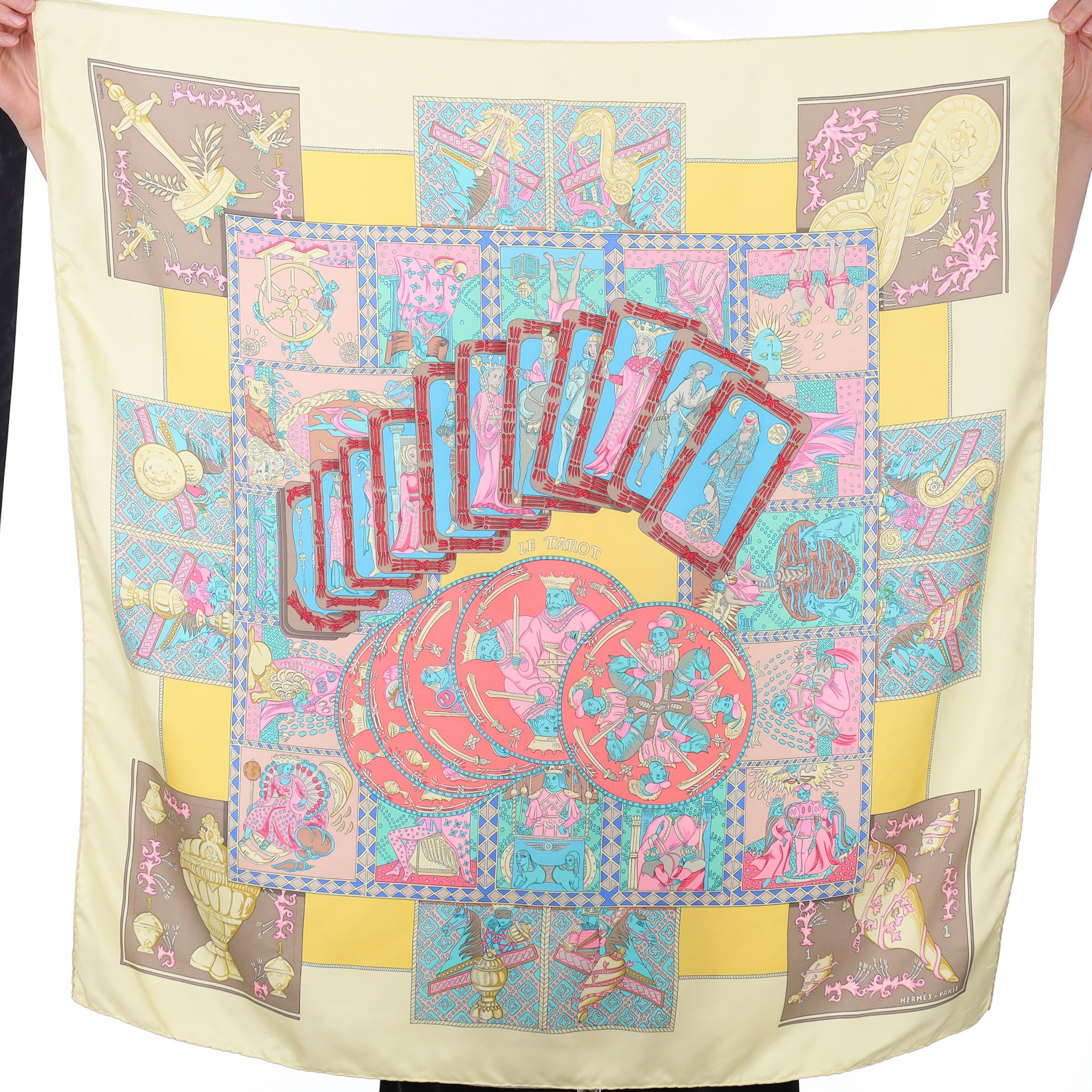 Hermès Le Tarot Vintage Silk Scarf