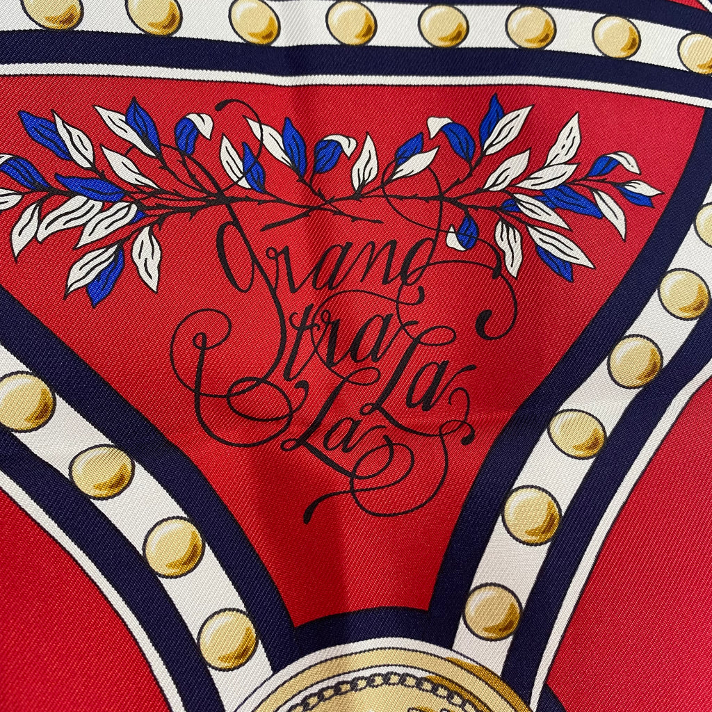 Brand New Boxed Hermès Grand Tralala Silk Scarf