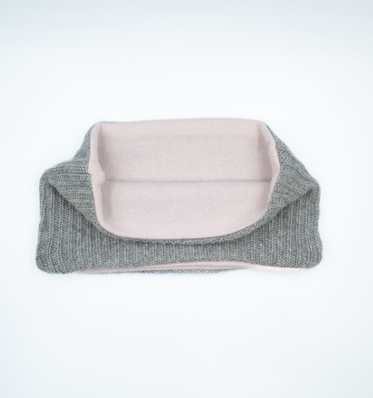 Smoke Grey and Pink Neck Warmer