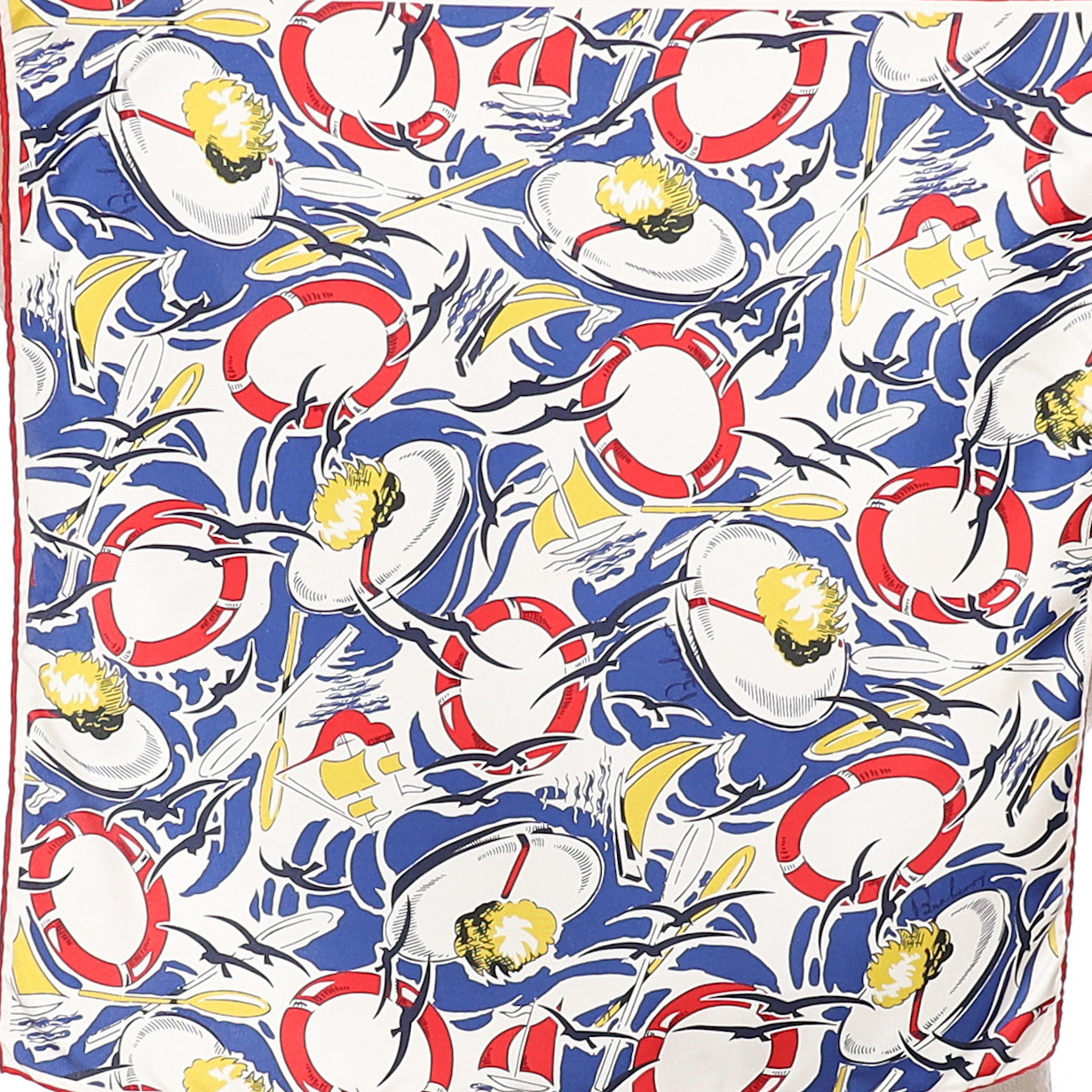 Burberry Marine Theme Designer Silk Scarf