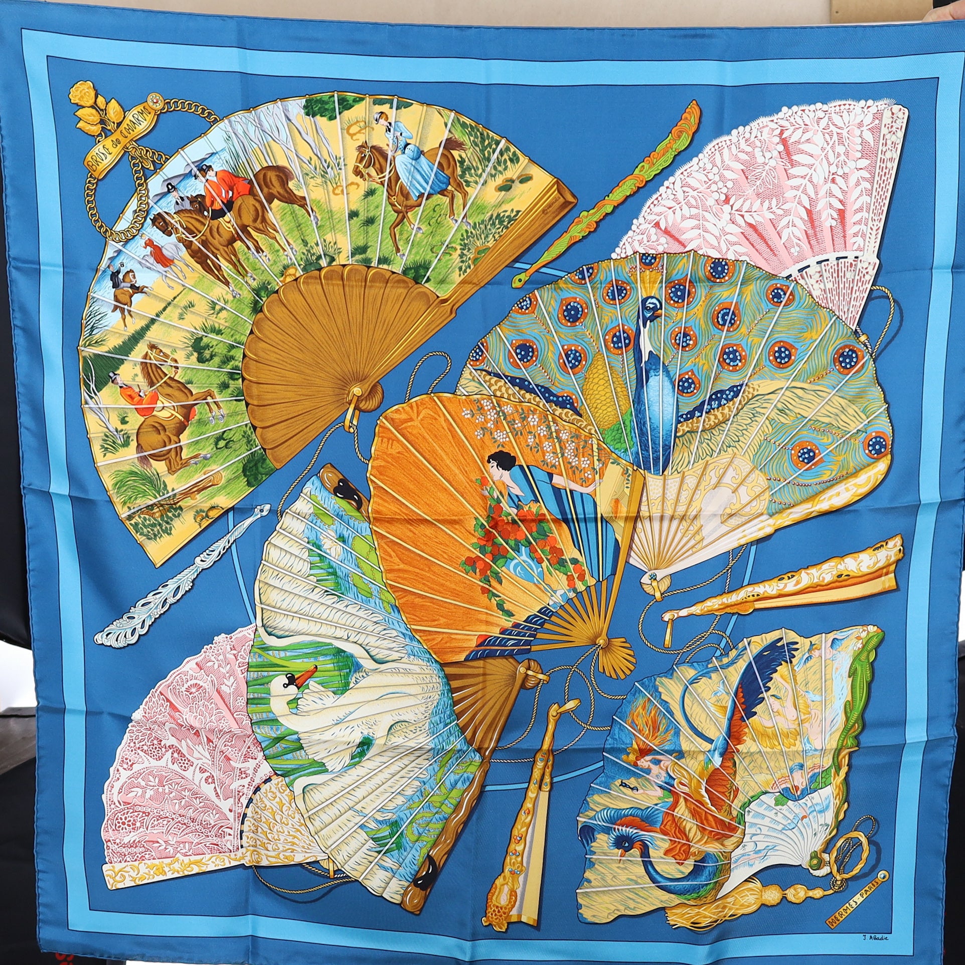 Brand New Boxed Hermès Brise de Charme Silk Scarf