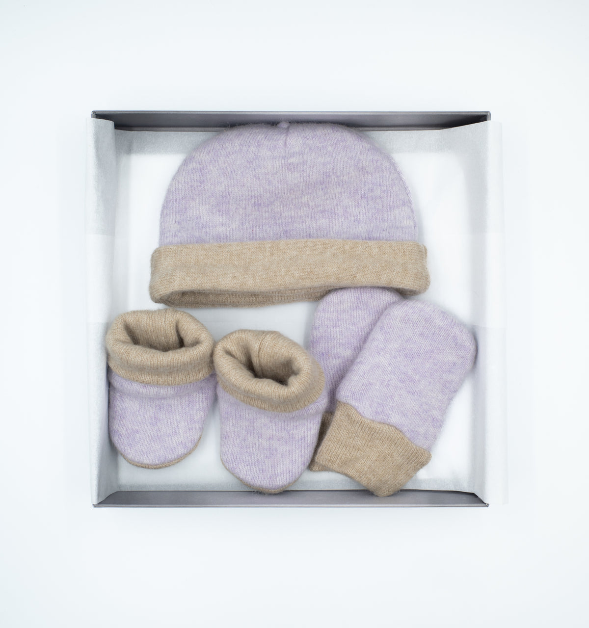 Cashmere Baby Gift Set in Lavender