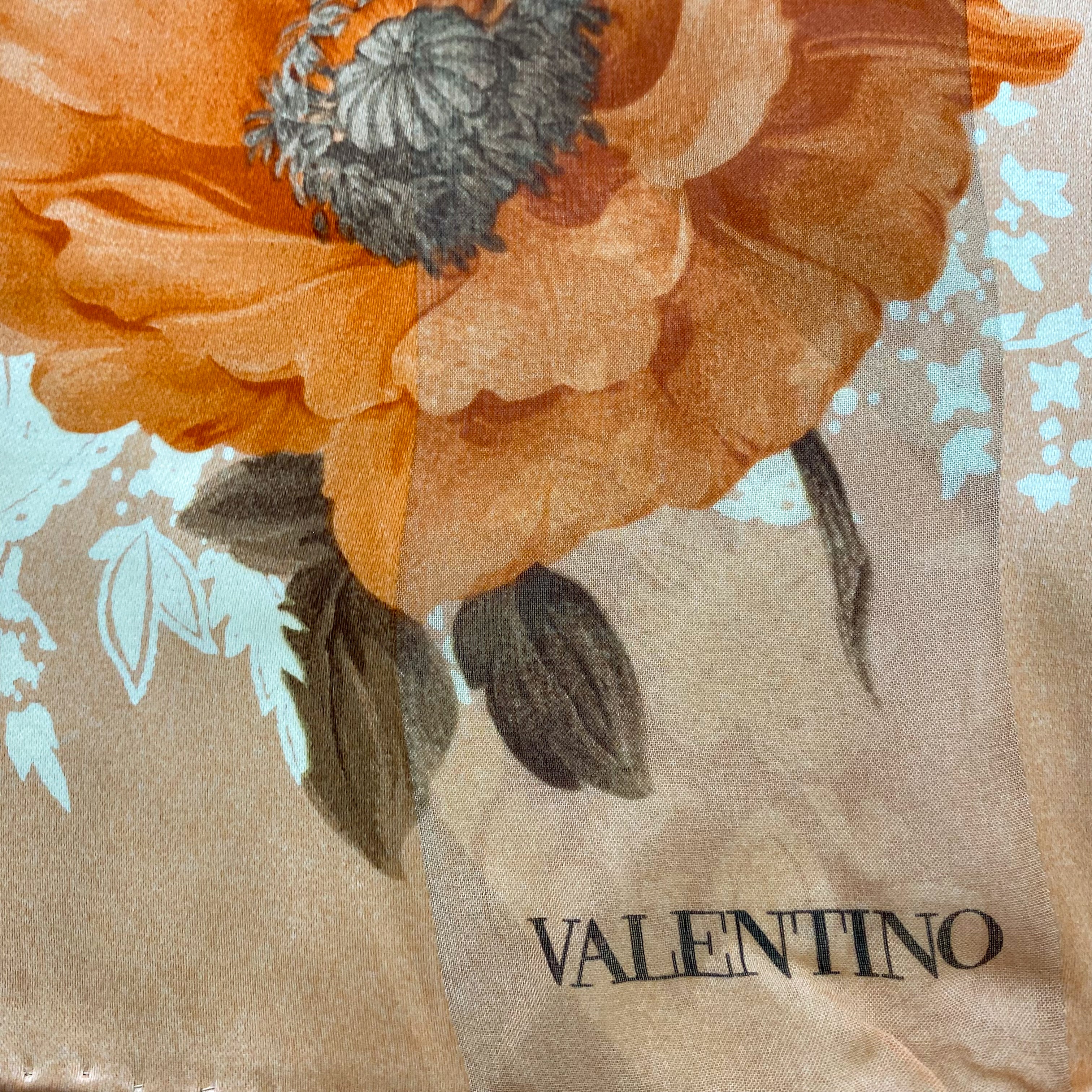 Brand New Boxed Valentino Vintage Silk Scarf