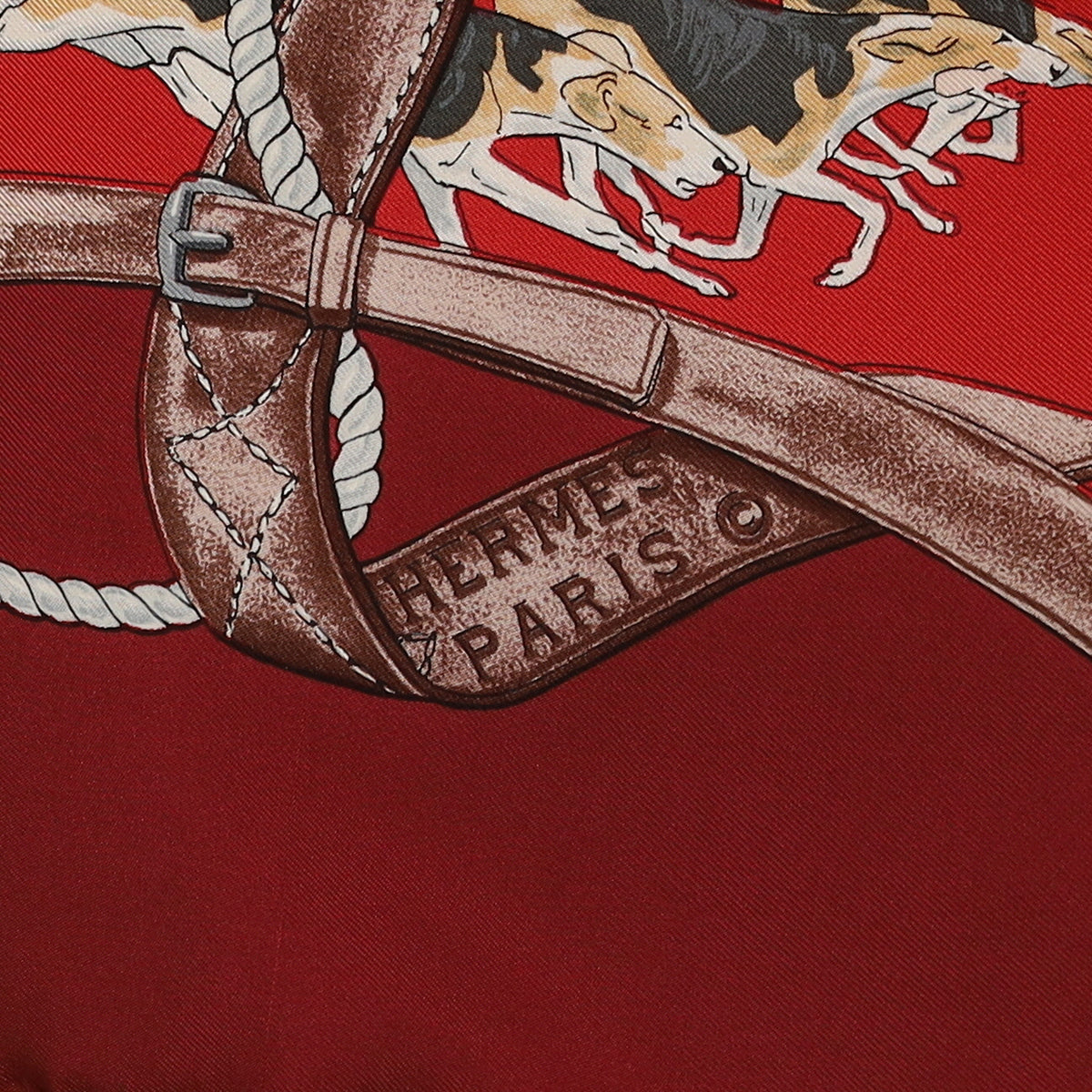 Hermès Le Bien Aller Vintage Silk Scarf