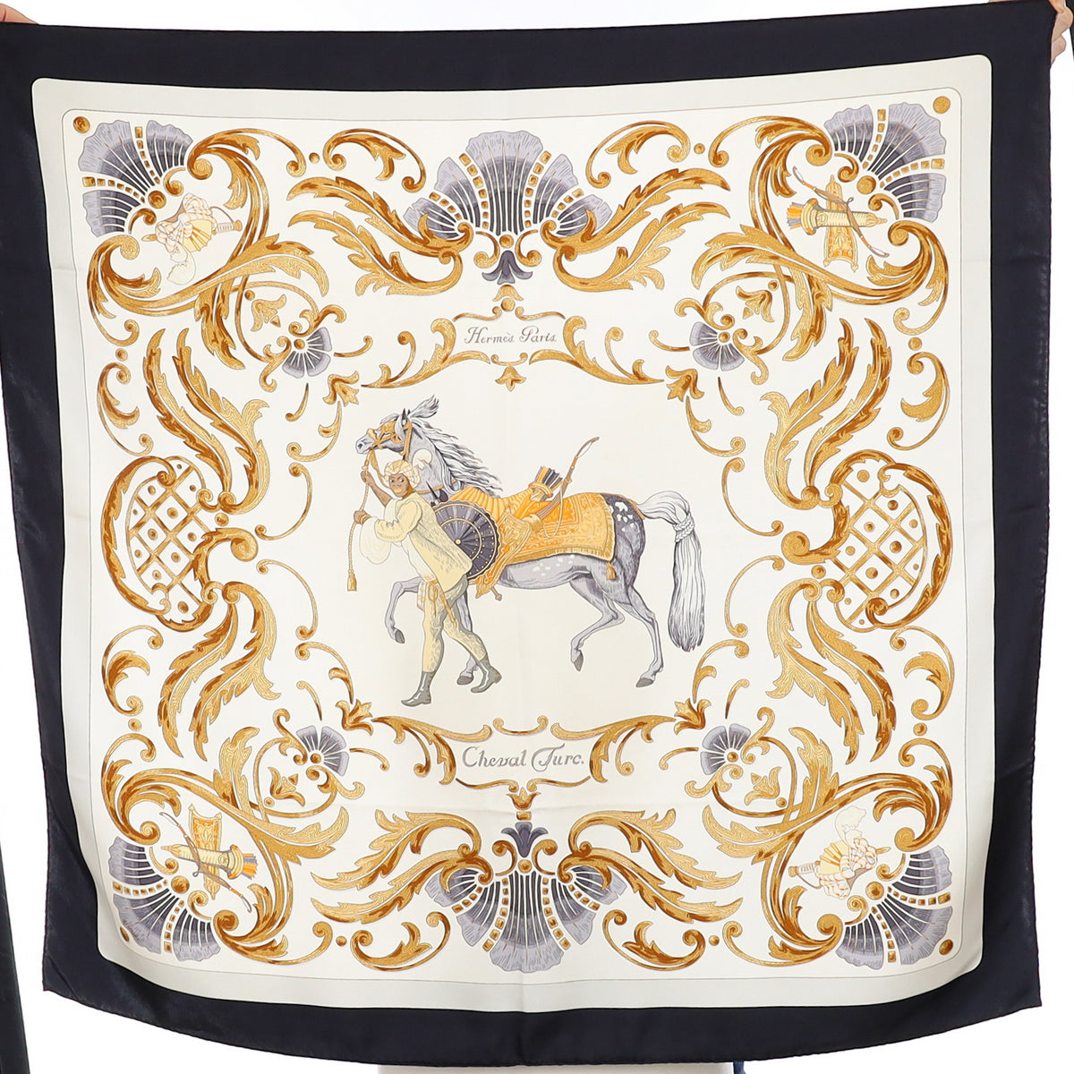 Hermès Cheval Turc Silk Scarf