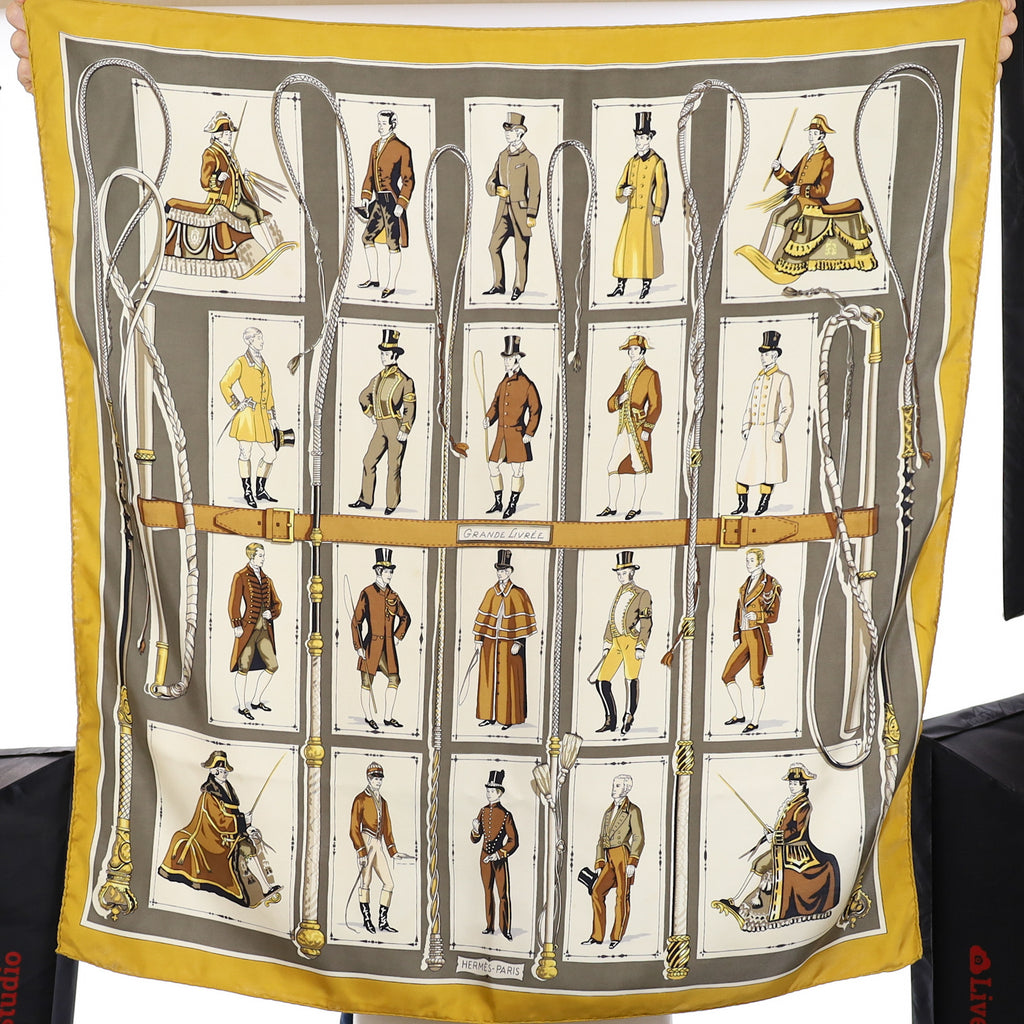 Hermès Grande Livrée Vintage Silk Scarf