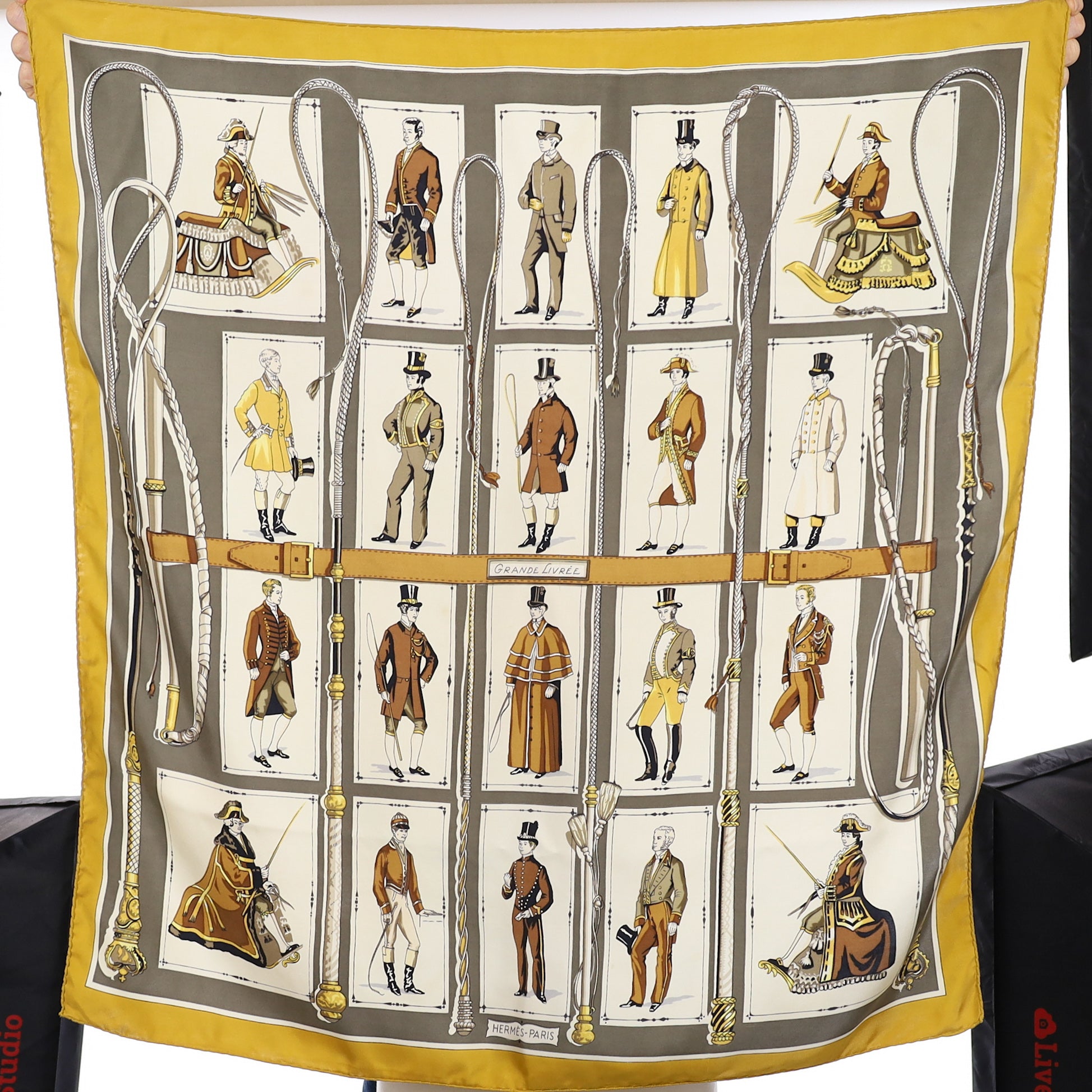 Hermès Grande Livrée Vintage Silk Scarf