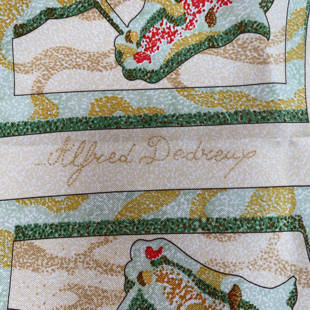 Hermès Alfred de Dreux Peintre du Cheval Silk Scarf