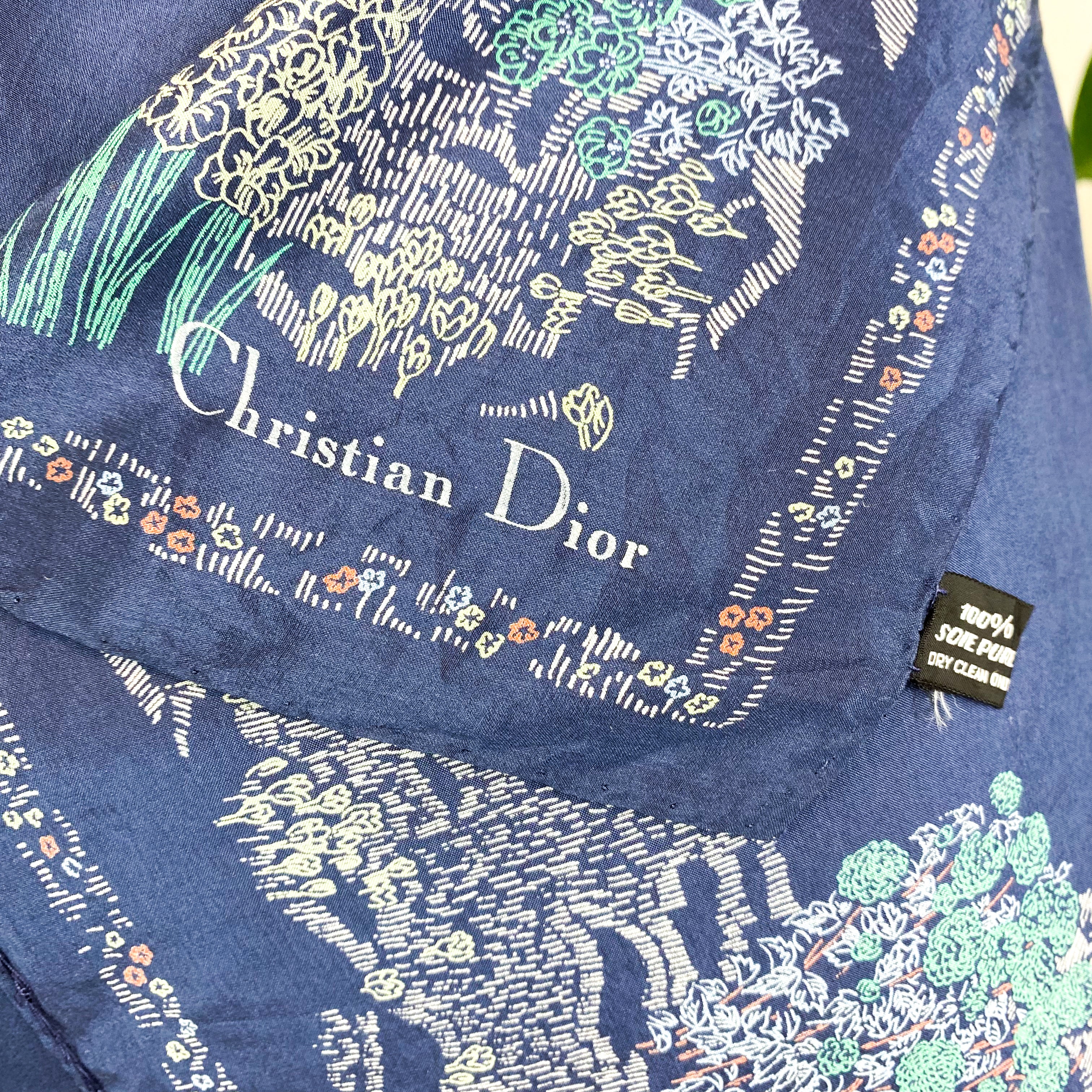 Christian Dior Vintage Silk Scarf