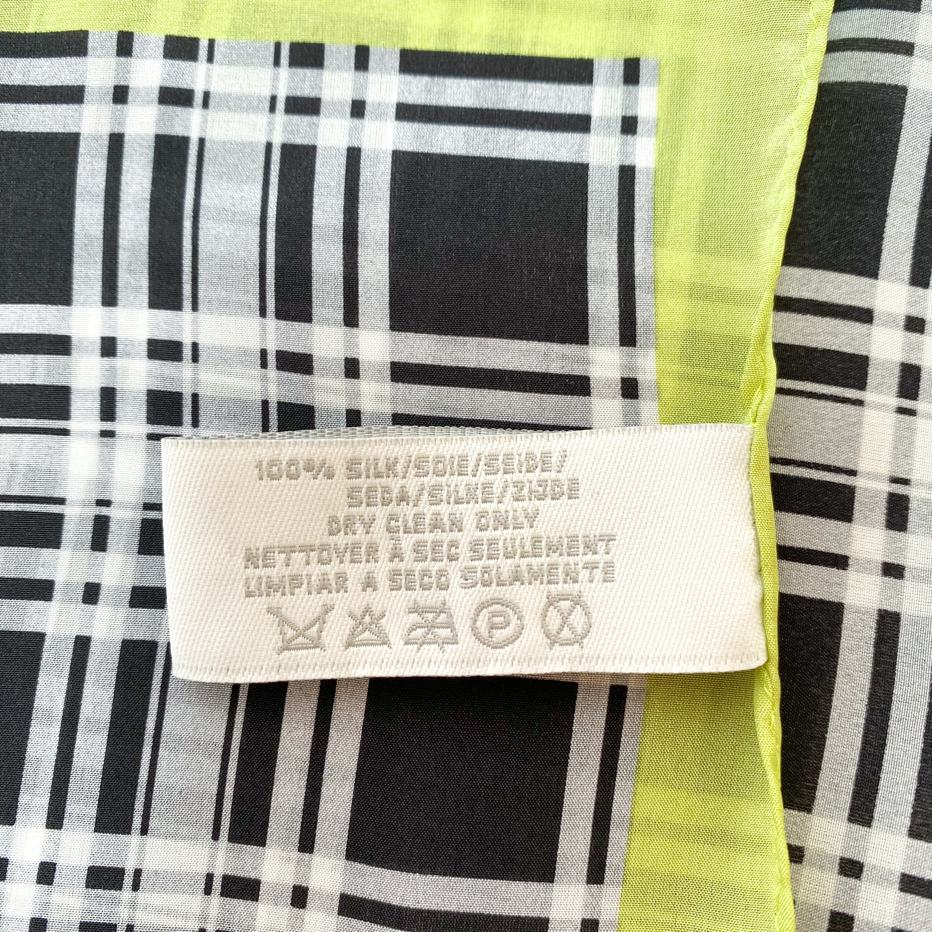 Liz Claiborne Check Silk Scarf