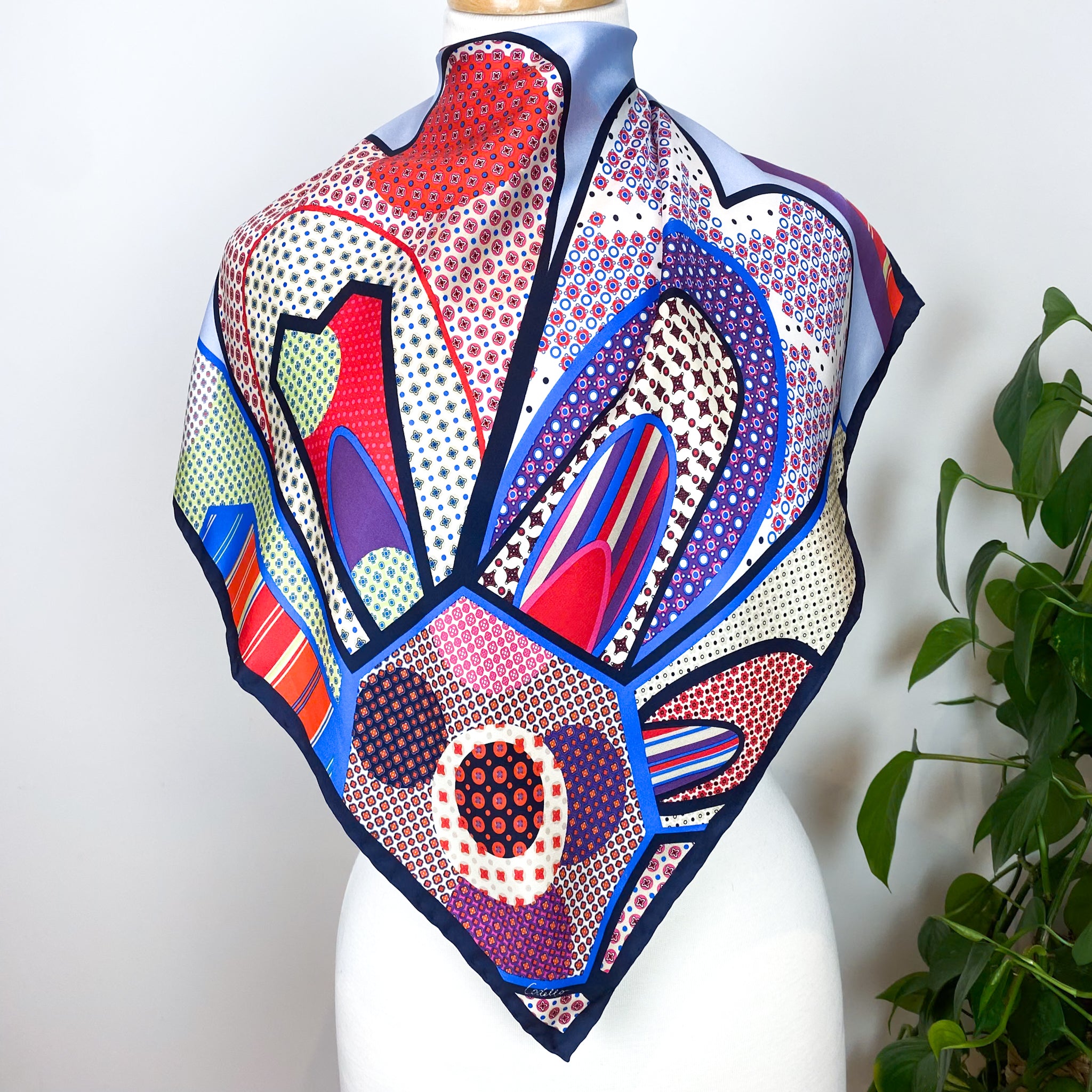 Brightly Coloured Codello Silk Scarf