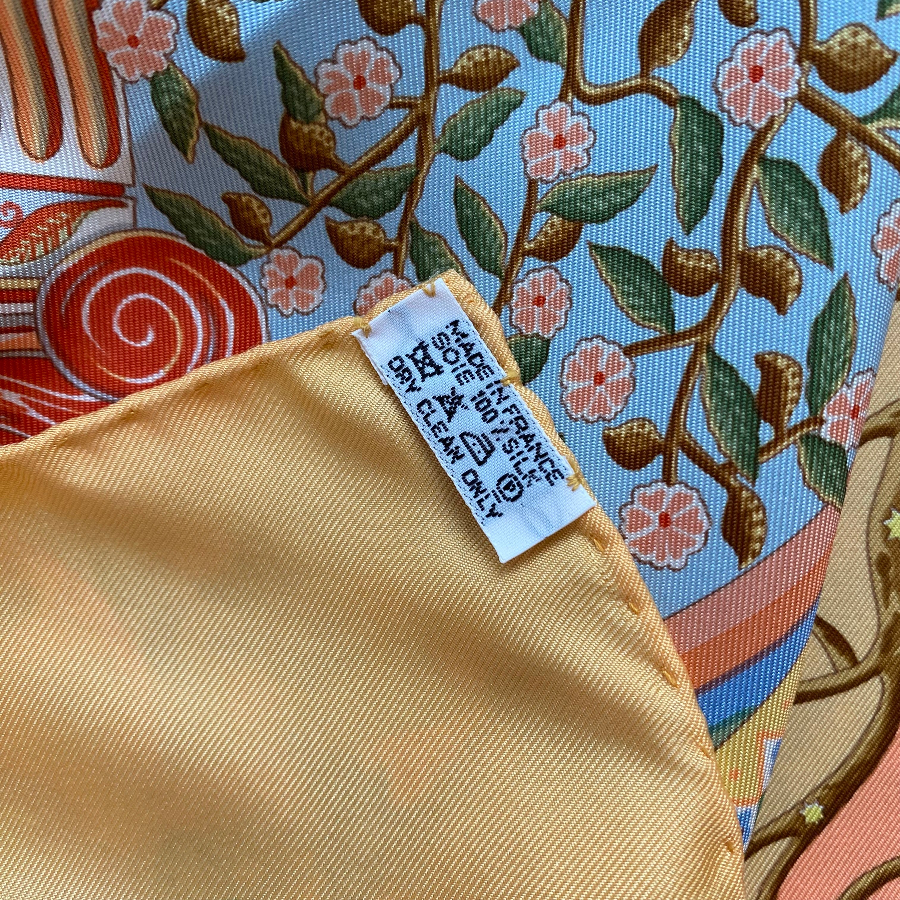 Hermès Axis Mundi Silk Scarf