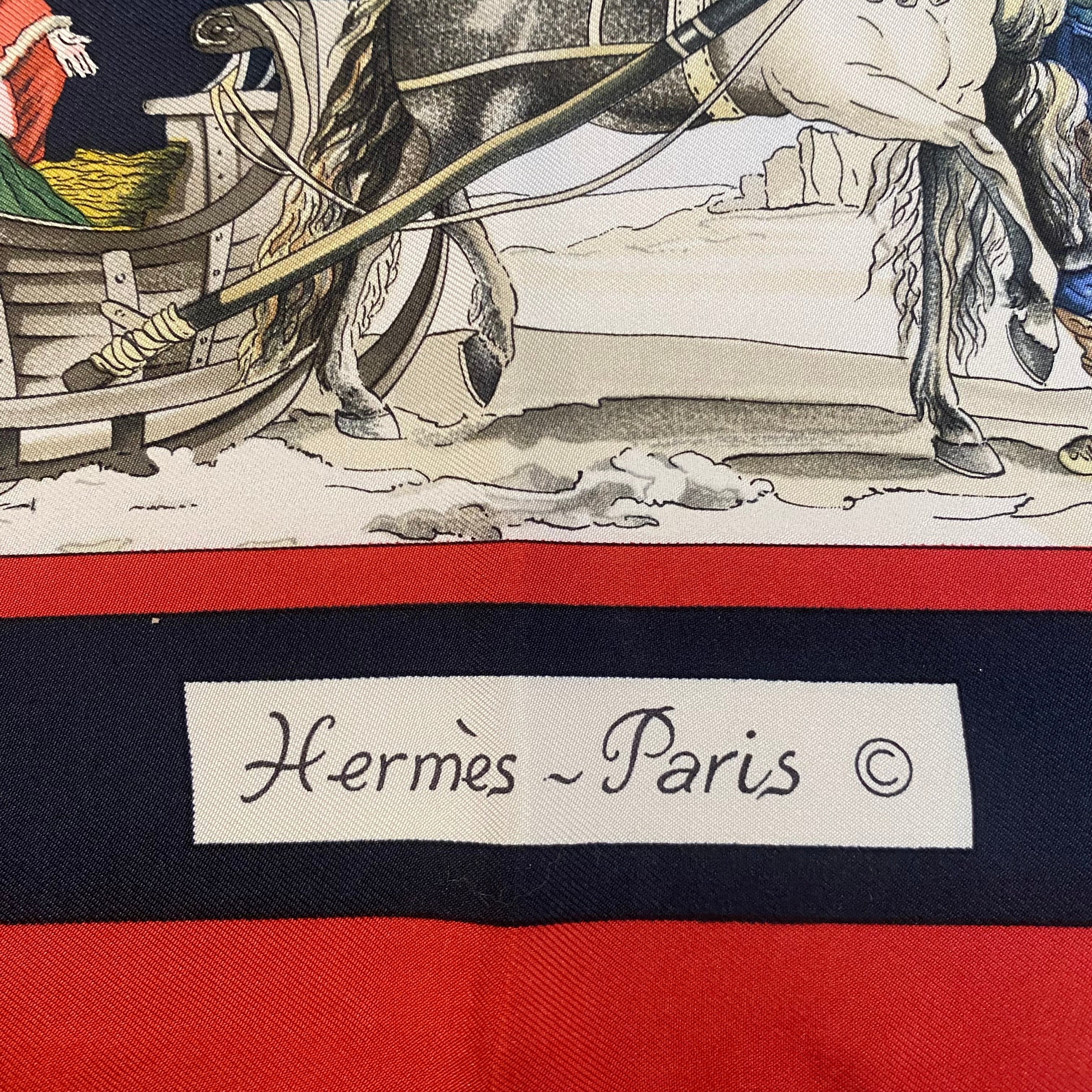 Hermès Voyages en Russie Silk Scarf Rare