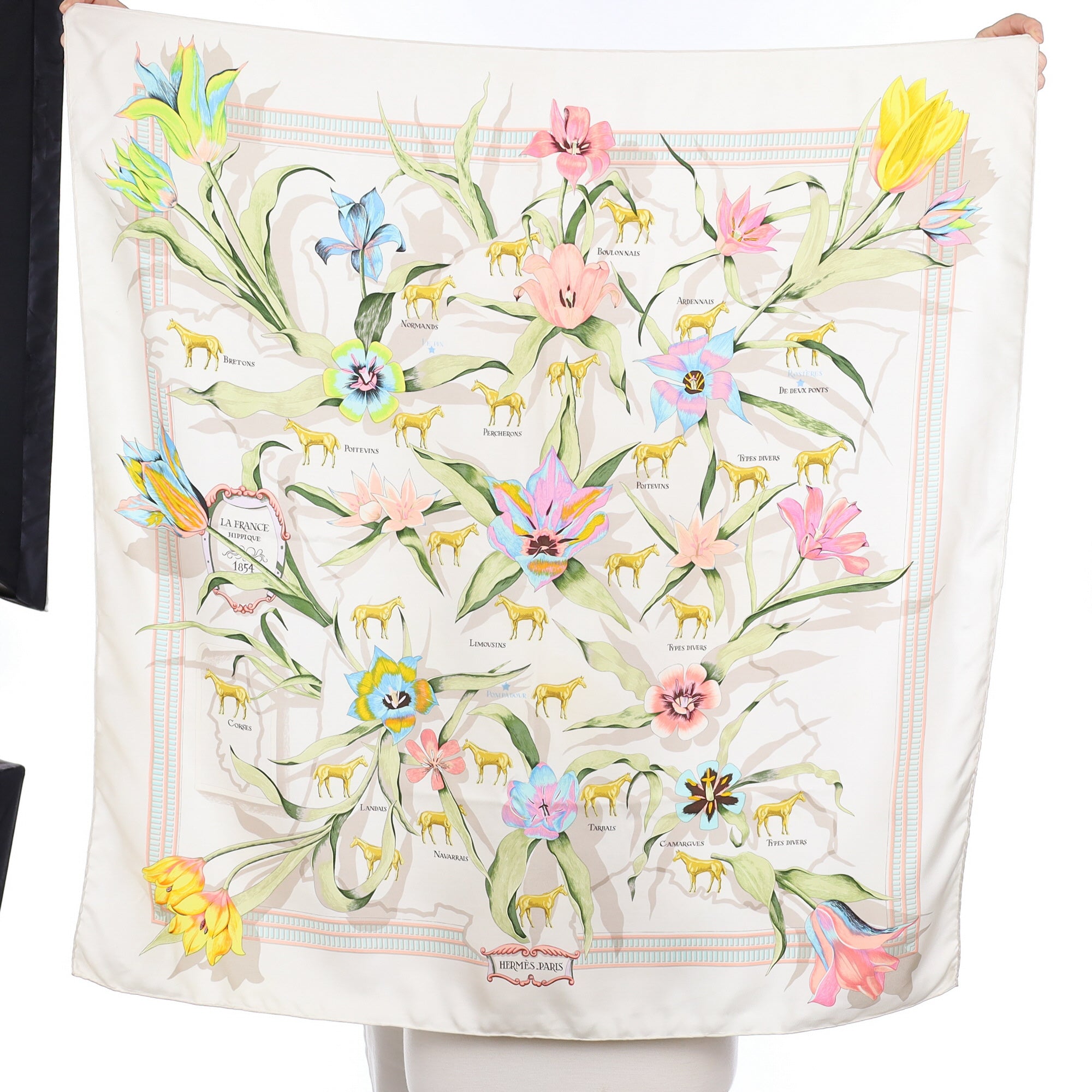 Hermès La France Hippique Silk Scarf Rare