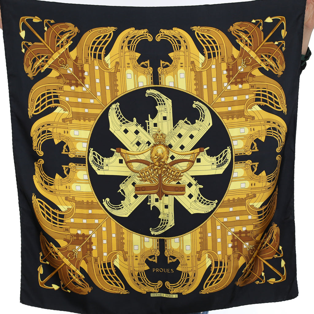 Hermès Proues Silk Scarf