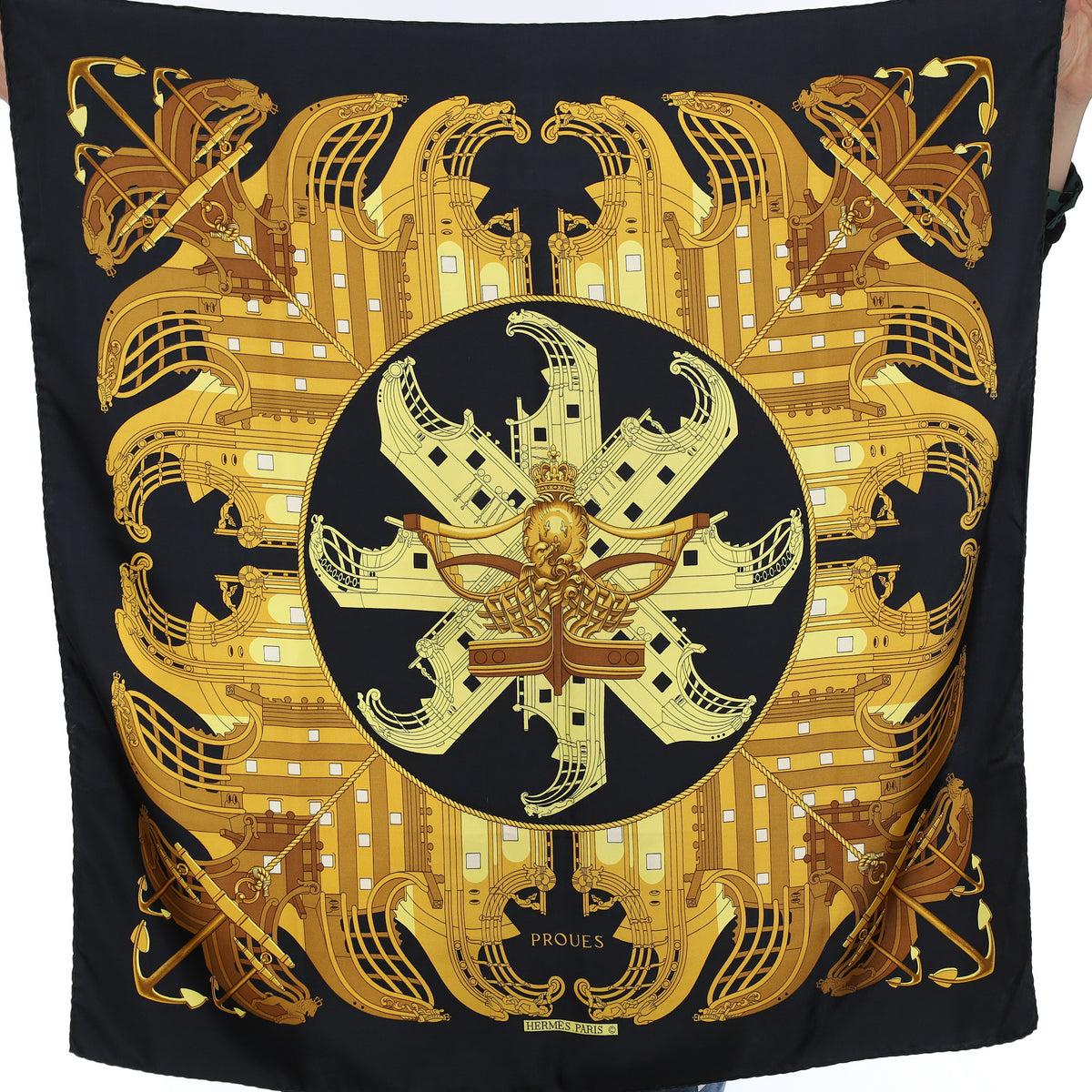 Hermès Proues Silk Scarf