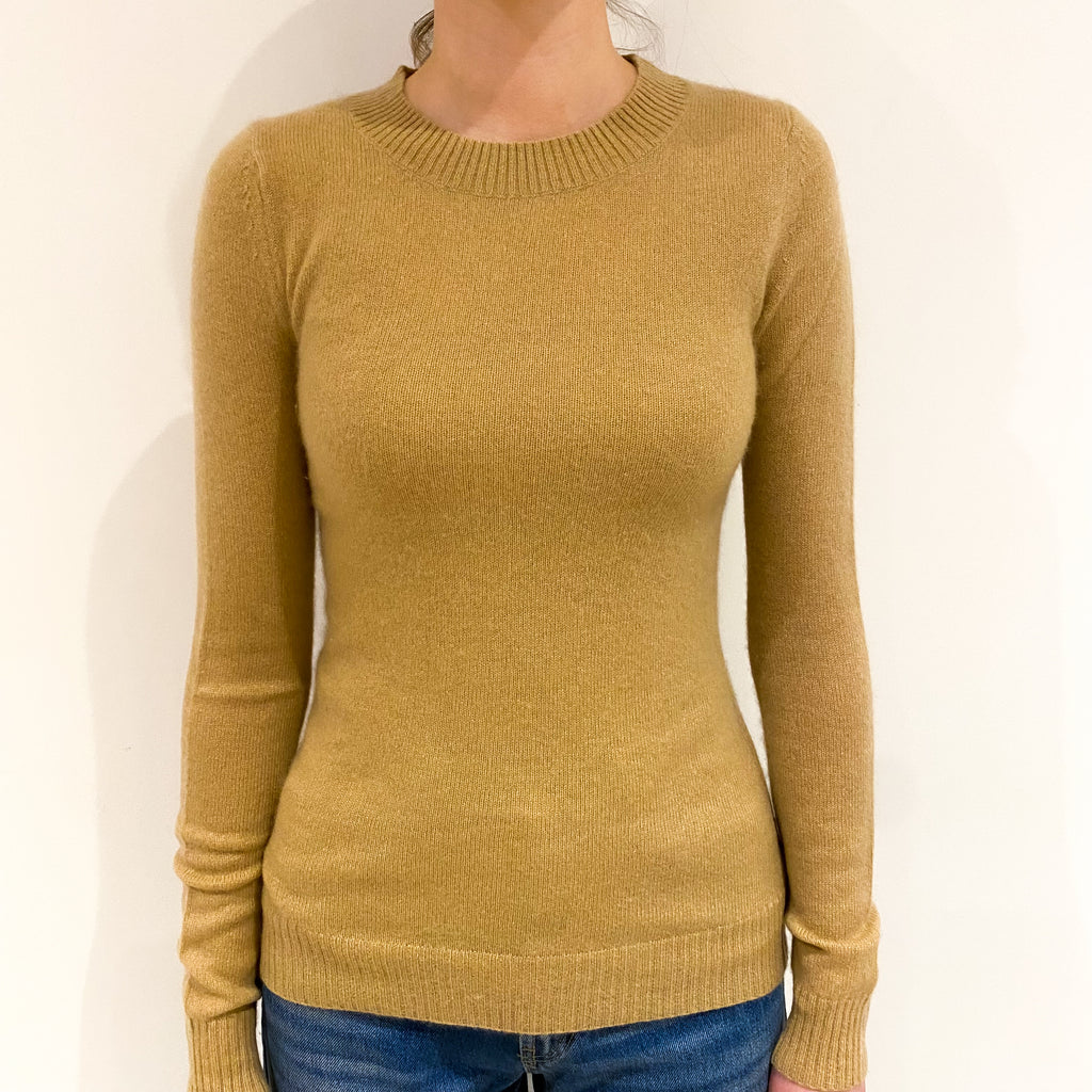Camel Brown Crew Neck Jumper Extra Small