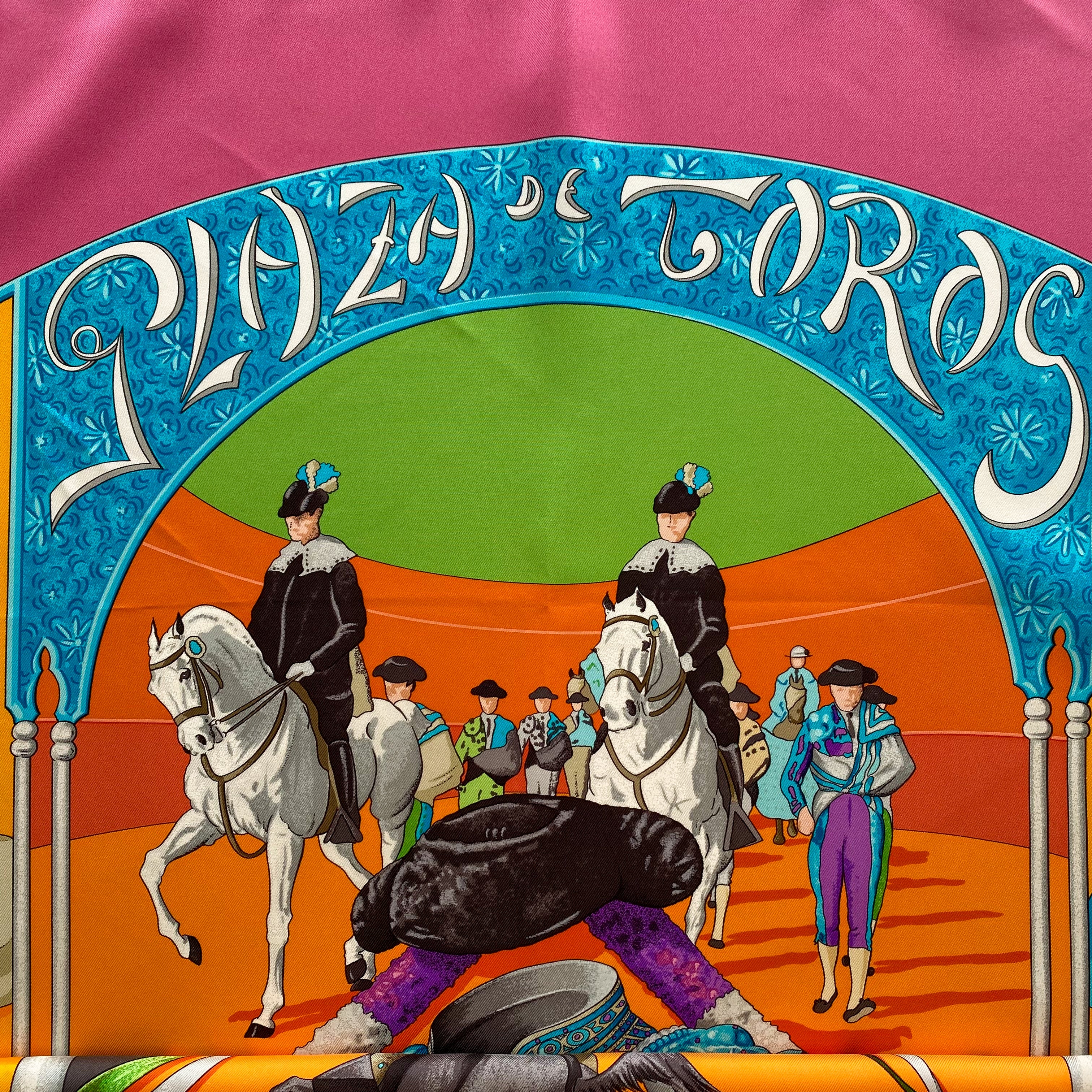 Hermès Plaza De Toros Silk Scarf