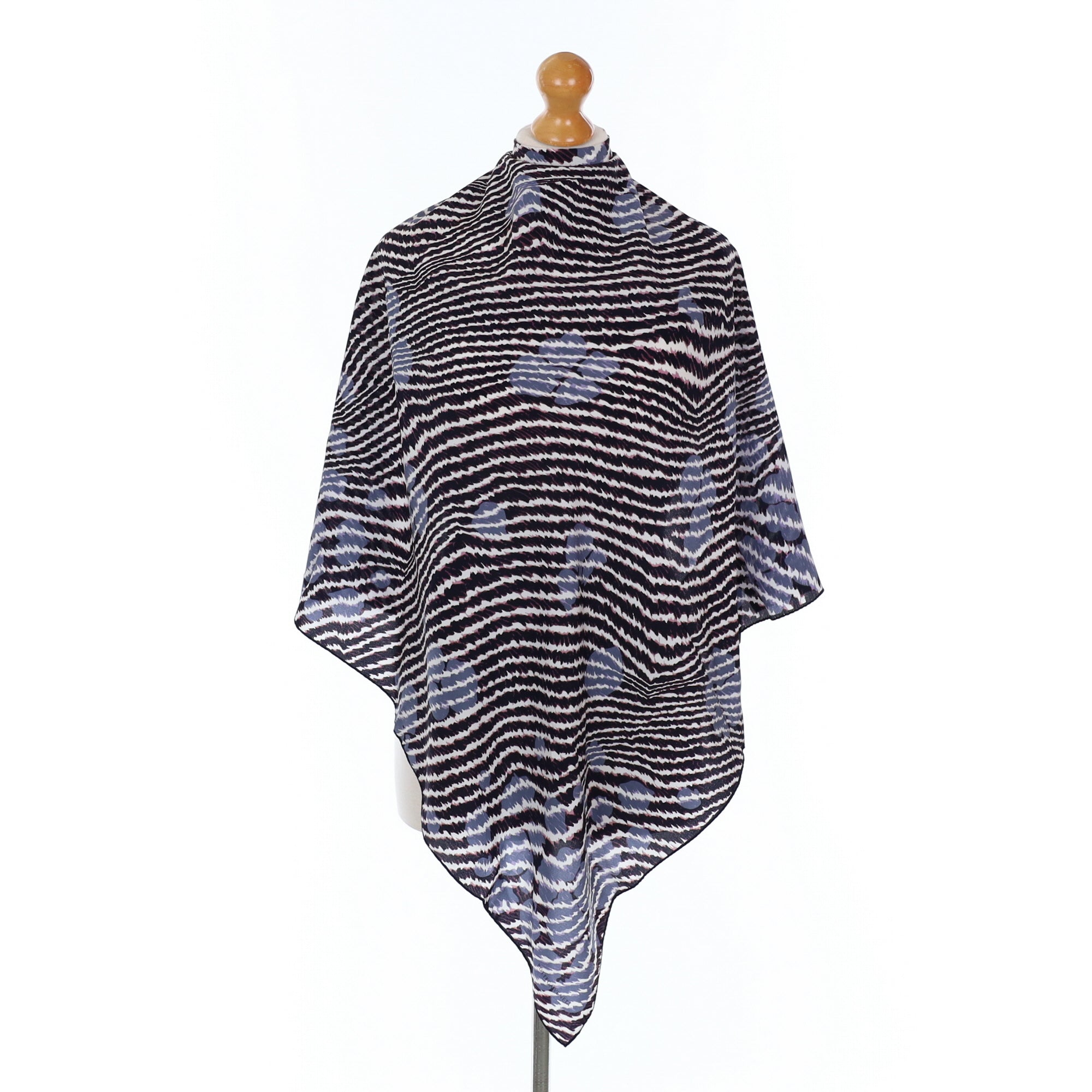 Brand New Bottega Veneta Animal Print Silk Scarf