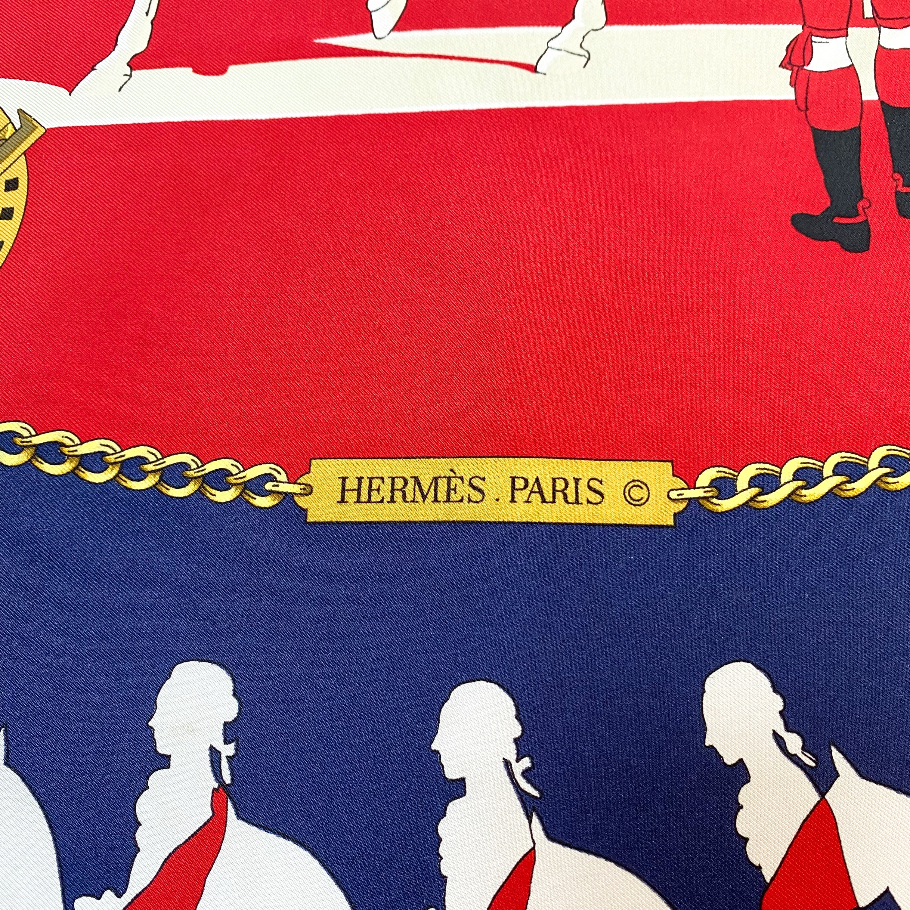 Boxed Hermés Manège Vintage Silk Scarf