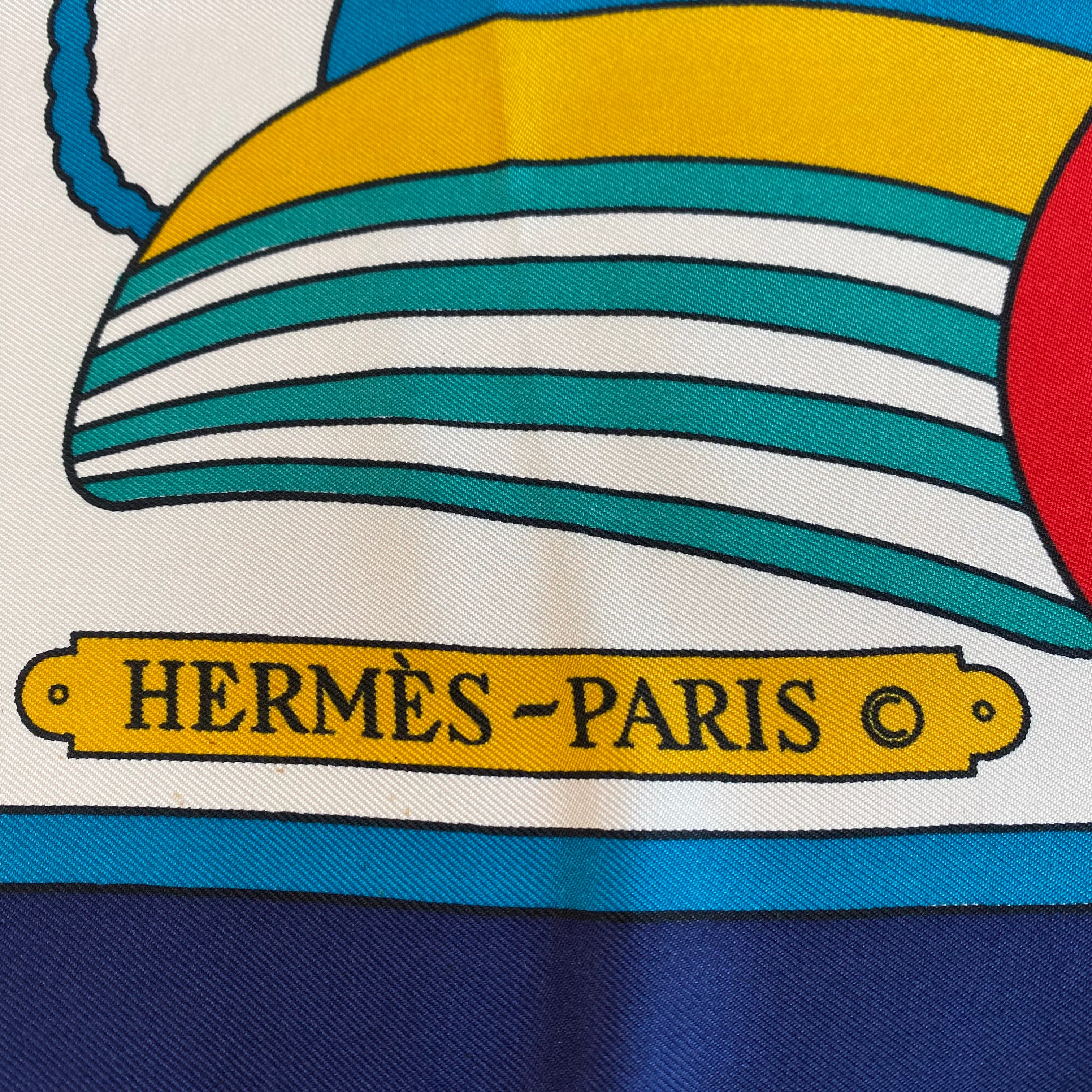 Hermès Thalassa Silk Scarf Quite Rare