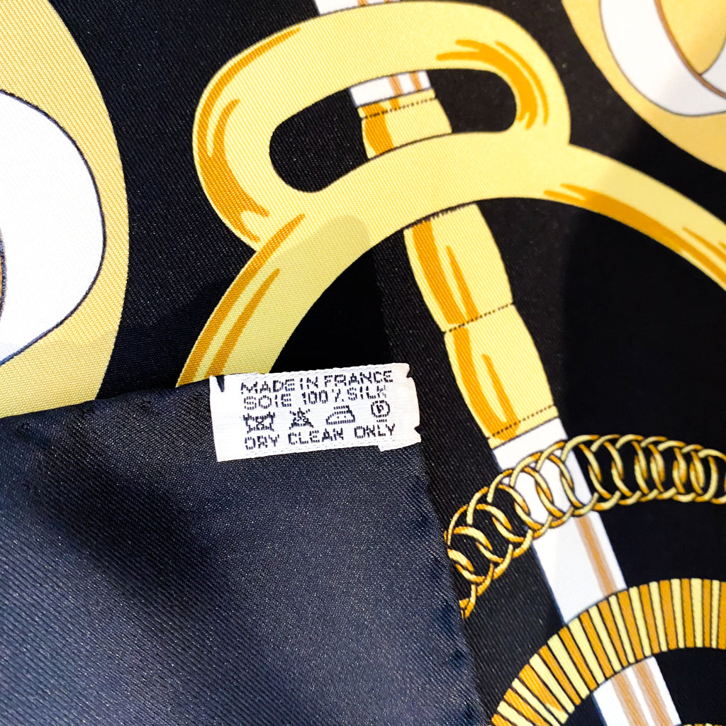 Boxed Hermes Eperon d’Or Vintage Silk Scarf