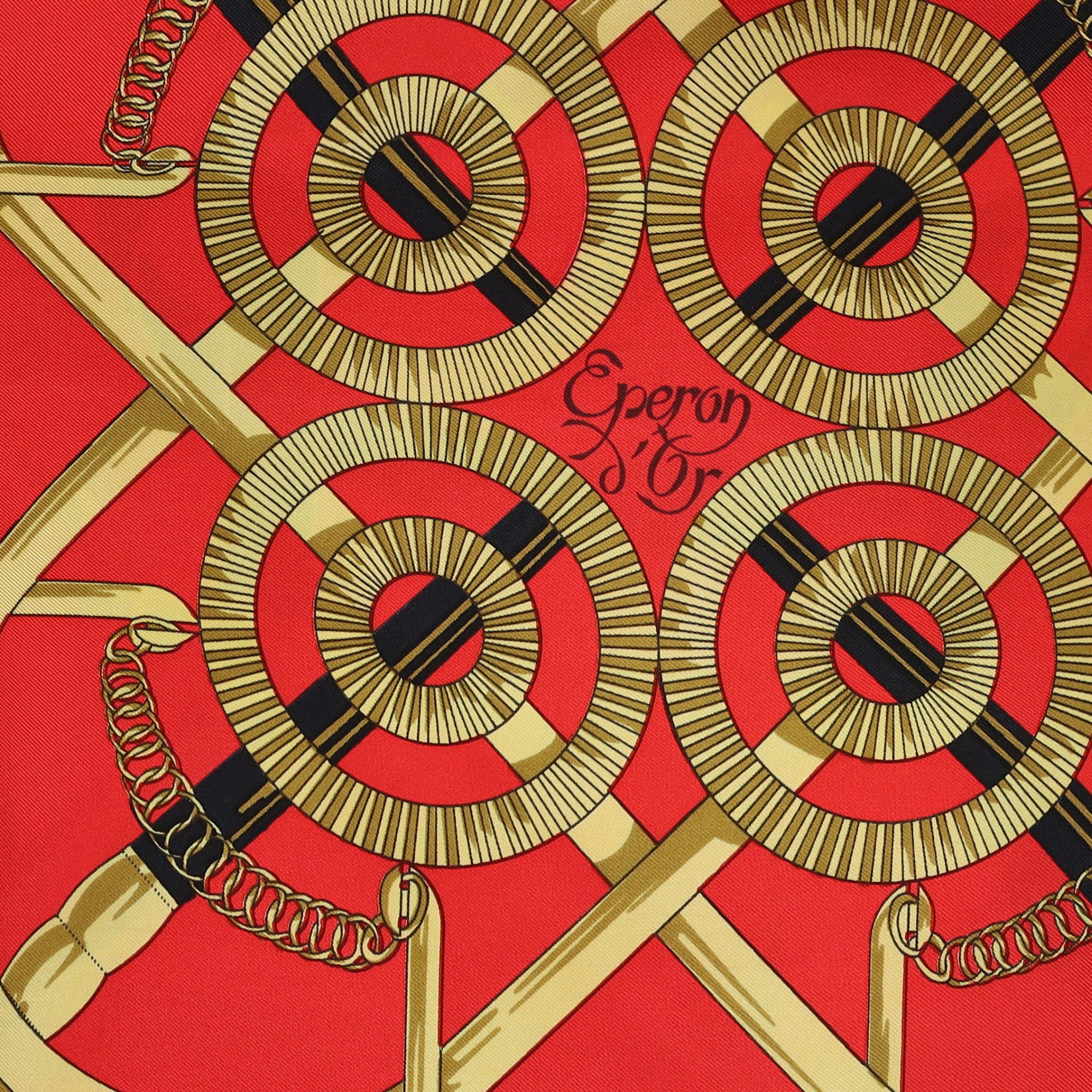 Hermès Eperon d’Or Silk Scarf
