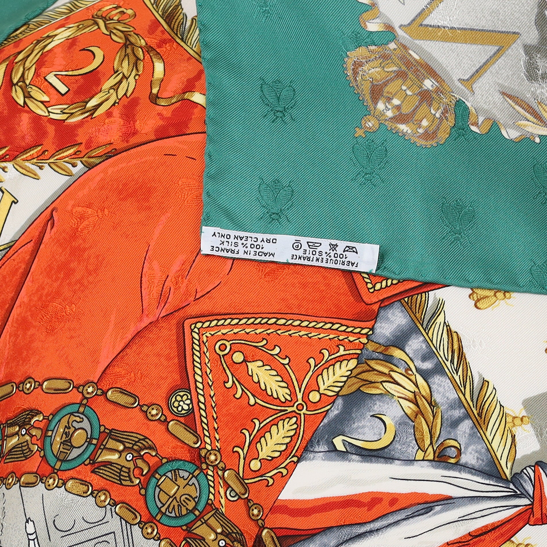 Pristine Hermès Napoléon Silk Scarf