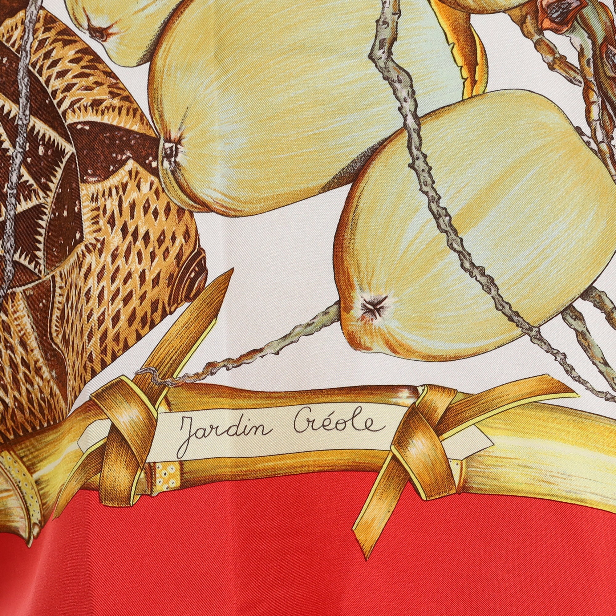 Hermès Jardin Gréole Silk Scarf